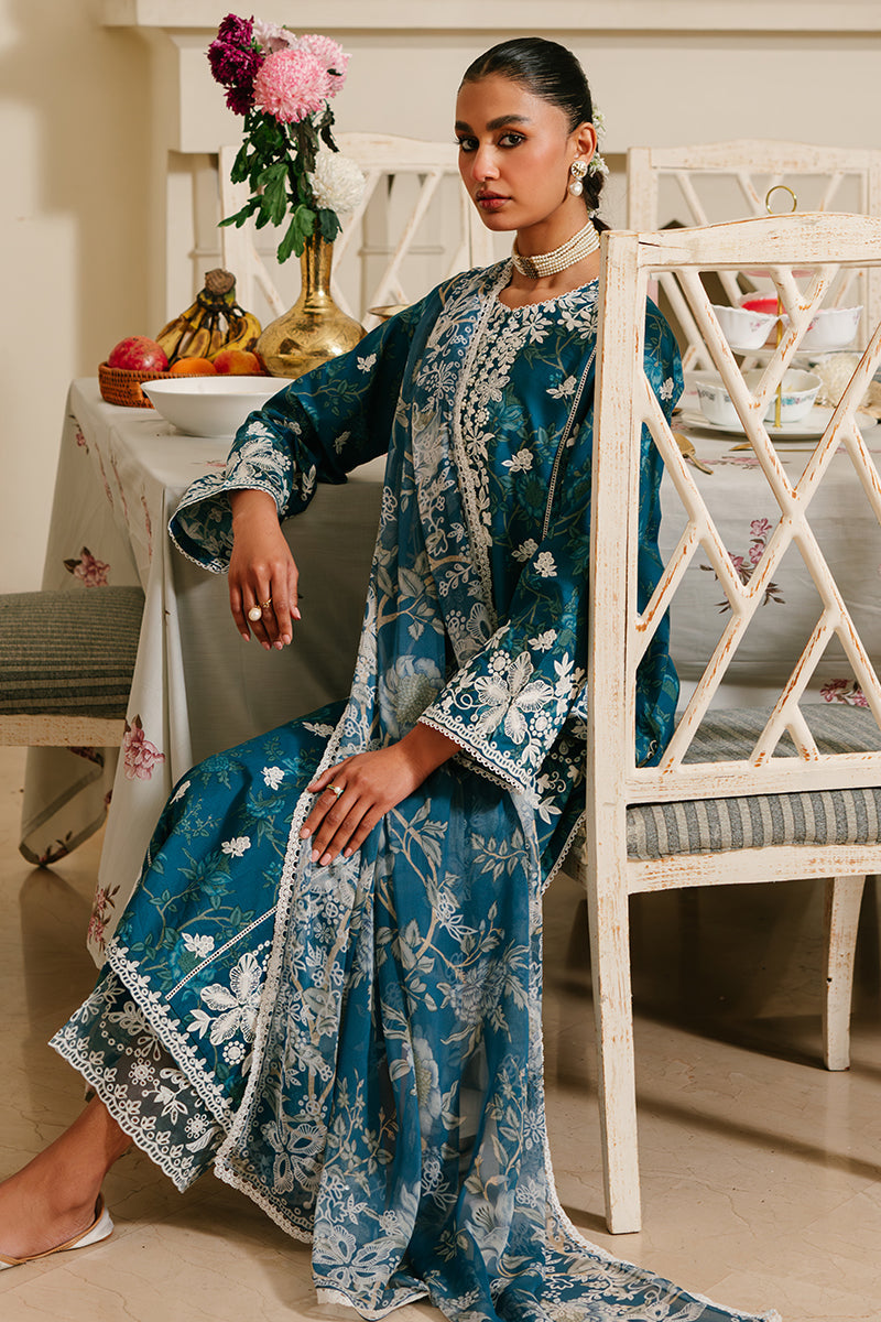ICE BLOOM 3-Piece Embroidered Lawn Suit for Women - Floral Summer Outfit for Casual Wear & Special Occasions
