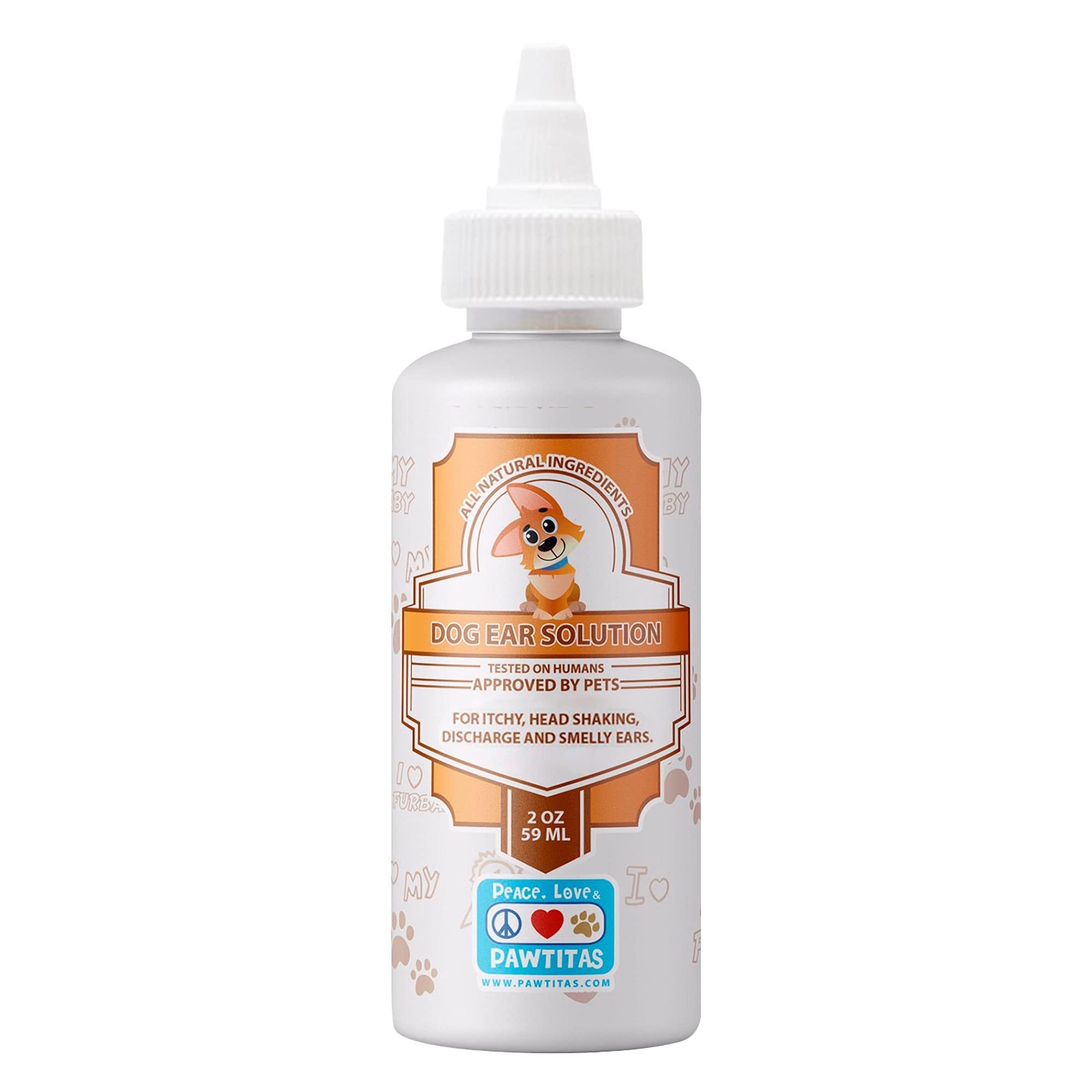 Premium Grey Collar for Extra Small Dogs & 100% Natural Dog Ear Cleaner Set - Gentle Pet Grooming Essentials for Daily Care & Puppy Hygiene