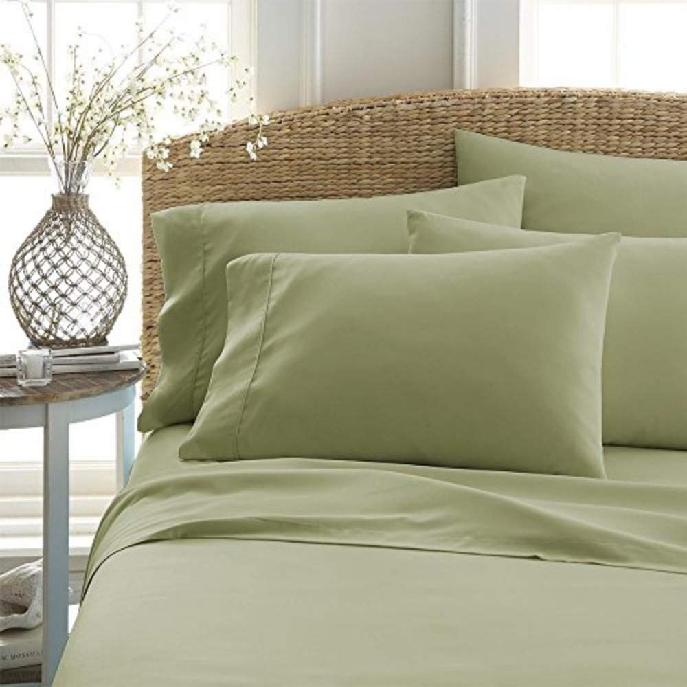 Eco-Friendly 1000 Series 4-Piece Long Staple Cotton Bed Sheet Set (Flat Sheet + 15