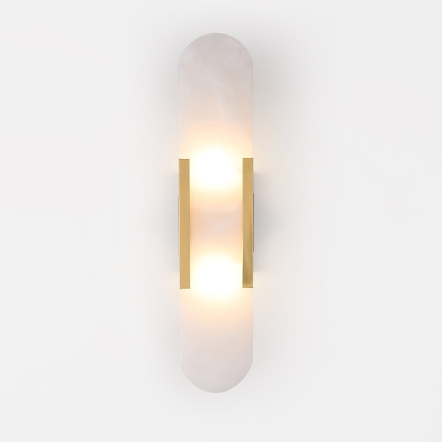 Melange Elongated Alabaster Wall Lamp - Modern Minimalist Sconce Lighting for Bedroom, Living Room & Hallway