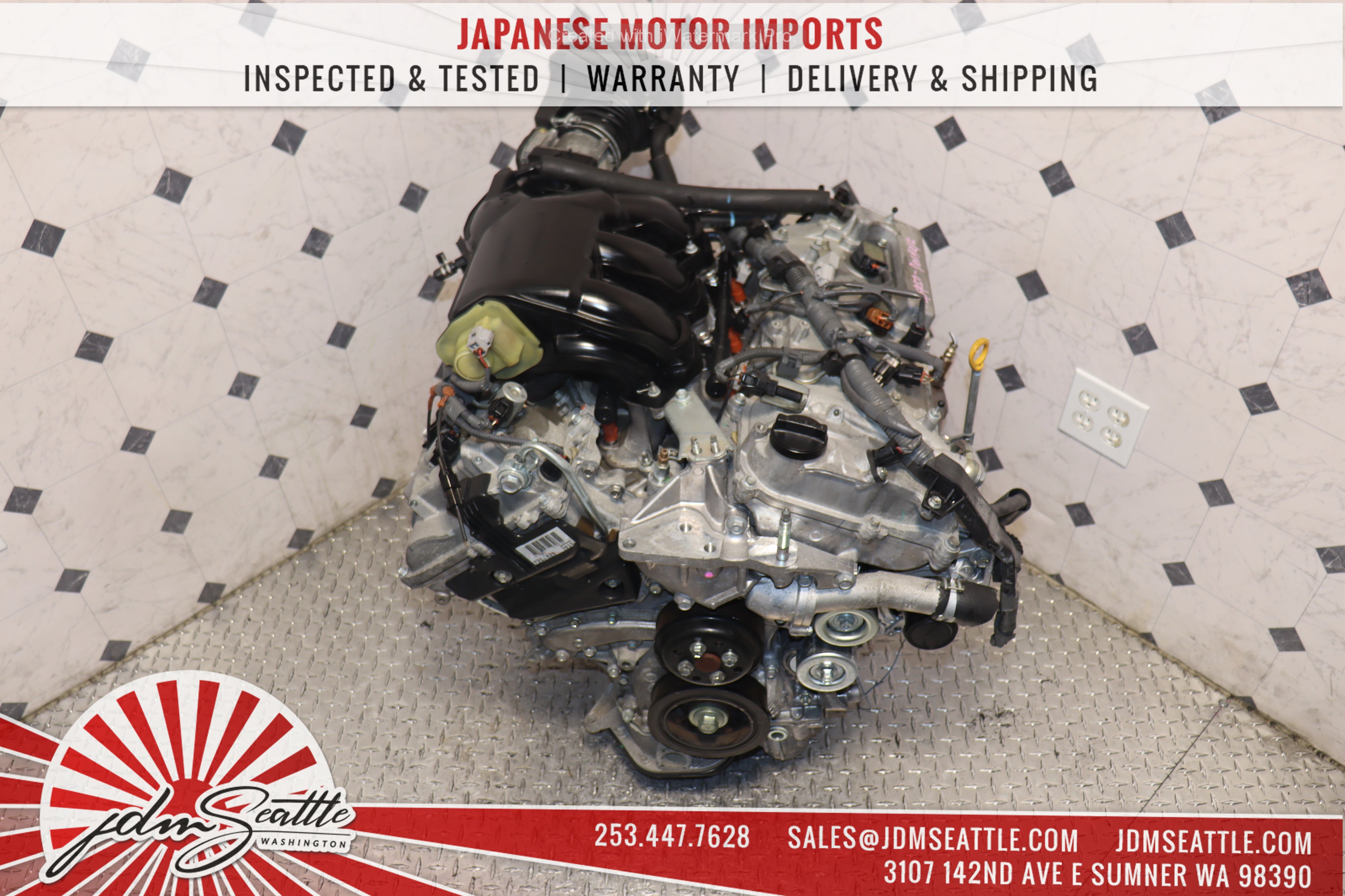 JDM 2GR-FE 3.5L V6 Engine for 2007-2016 Toyota Highlander Camry Avalon Sienna RAV4 Venza & Lexus RX350 ES350 - FWD/AWD Replacement Motor - Perfect for Engine Swap & Performance Upgrades