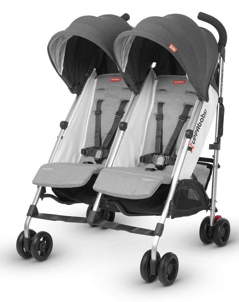 UPPAbaby G Link2 Double Stroller - Lightweight Compact Side by Side Baby Stroller for Twins | Perfect for Shopping, Travel & Daily Walks