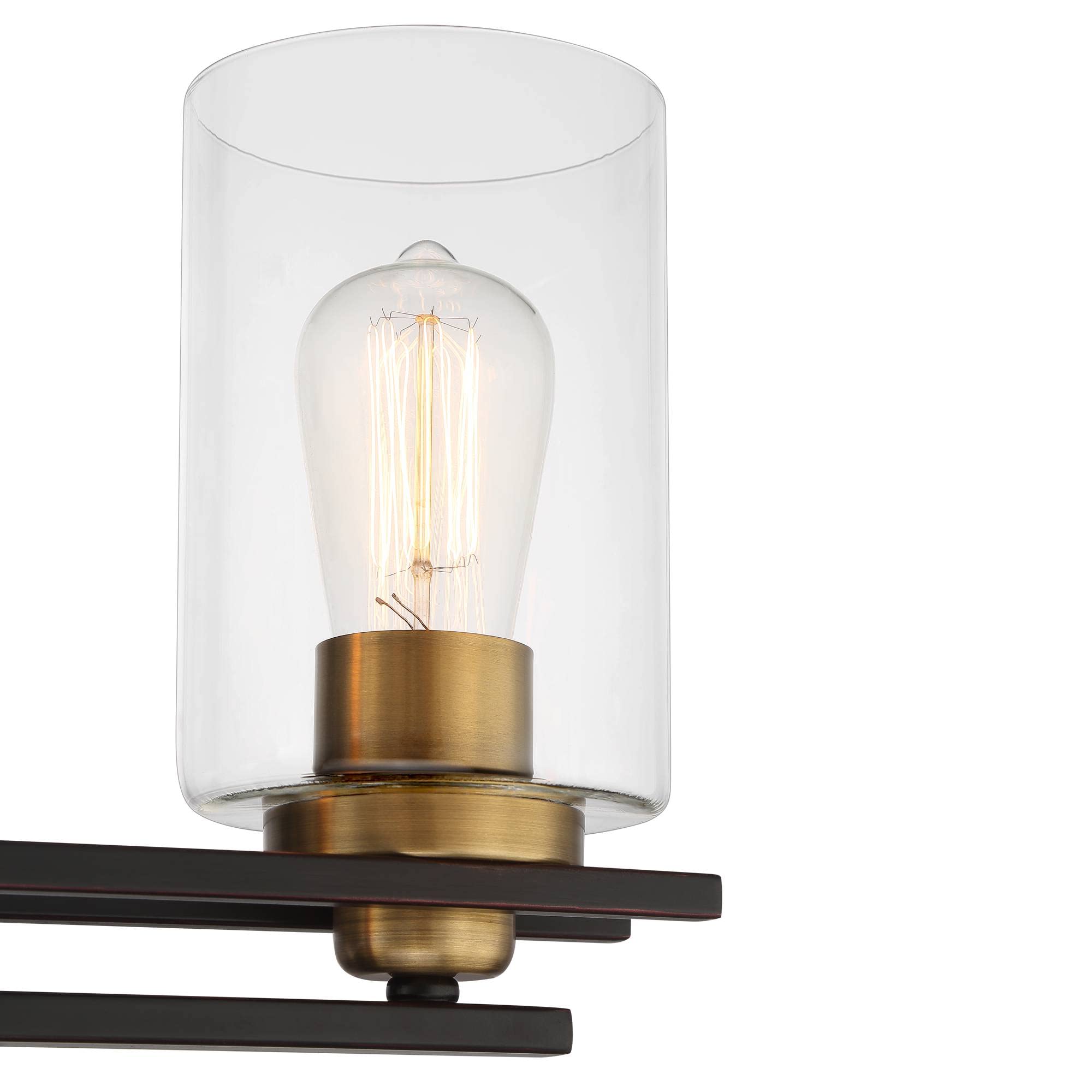 Possini Euro Design Demy Modern Industrial Wall Mount Light Fixture - Oil Rubbed Bronze & Gold Finish - 27
