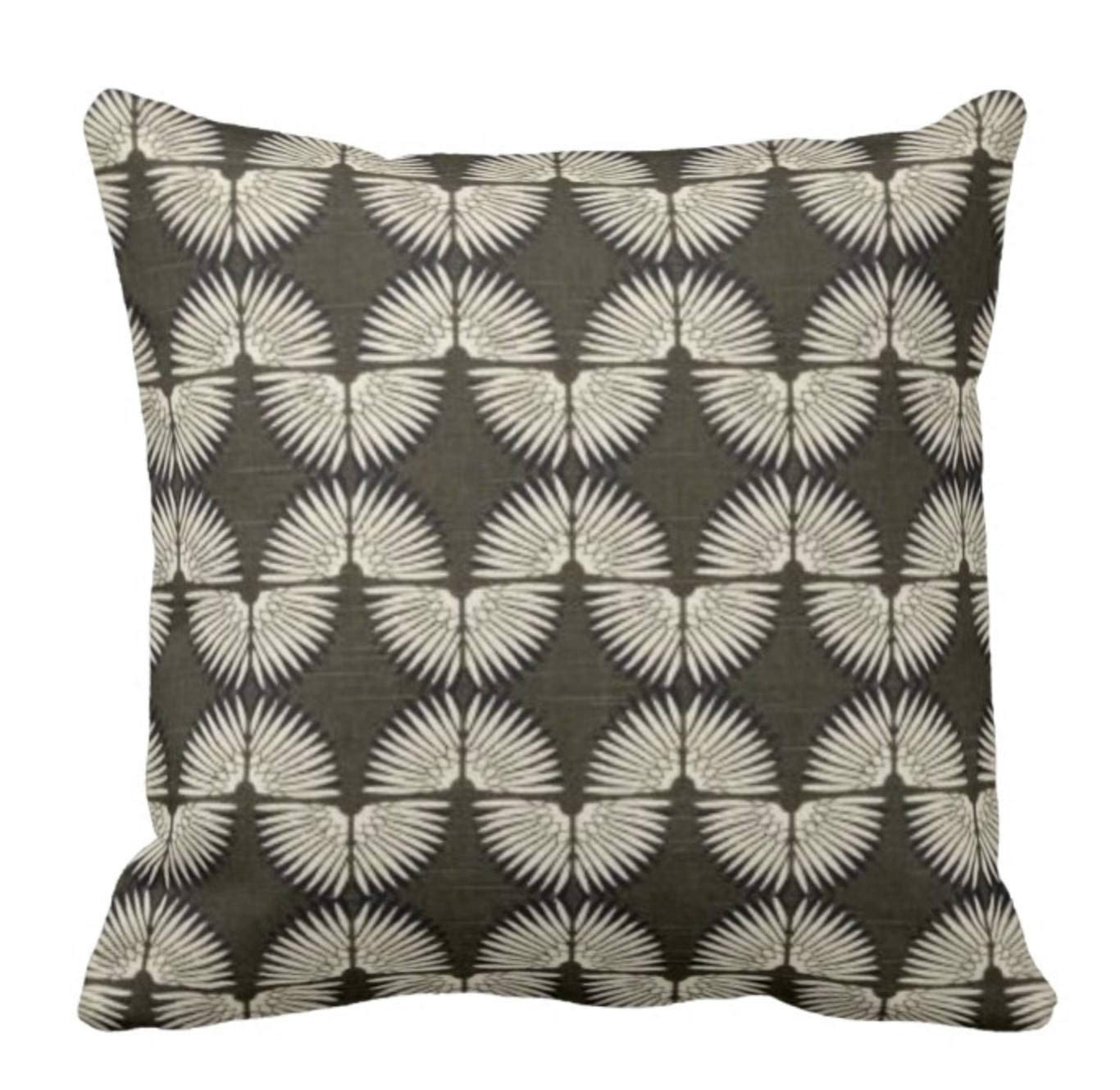 Genevieve Gorder Neutral Gray & Black 18x18 Pillow Covers - Soft Lumbar Throw Pillows for Sofa, Couch & Bed Decor | Home Living Room & Bedroom Accent Pillows