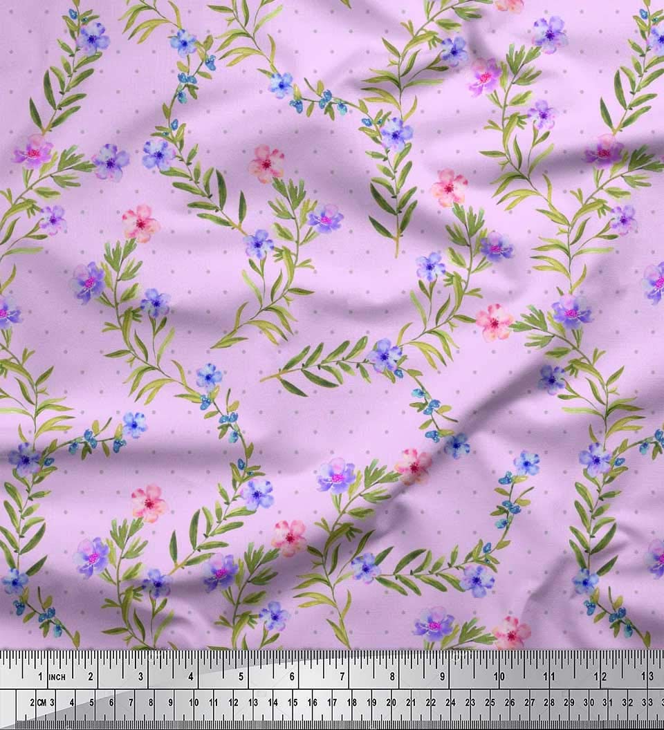 Soimoi Moss Georgette Brown Fabric by The Yard - 42