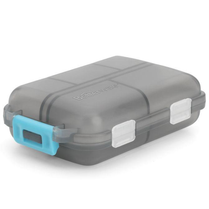 Portable Weekly Pill Organizer - 7 Day Travel Pill Case with AM/PM Compartments for Vitamins, Medication & Supplements - Perfect for Home, Office & Travel Use