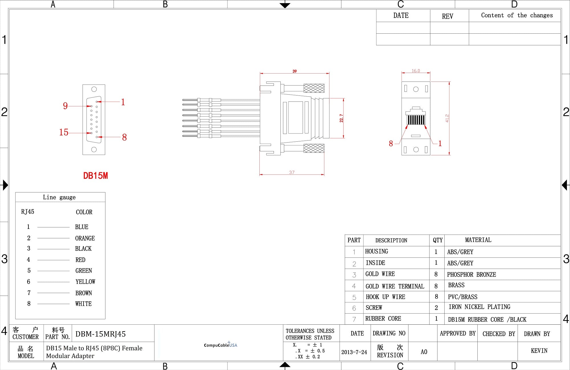 10-Pack DB15 Male to RJ45 Female Modular Adapter - Gray | Computer Networking, CCTV, POS System Connectivity for Office & Home Use