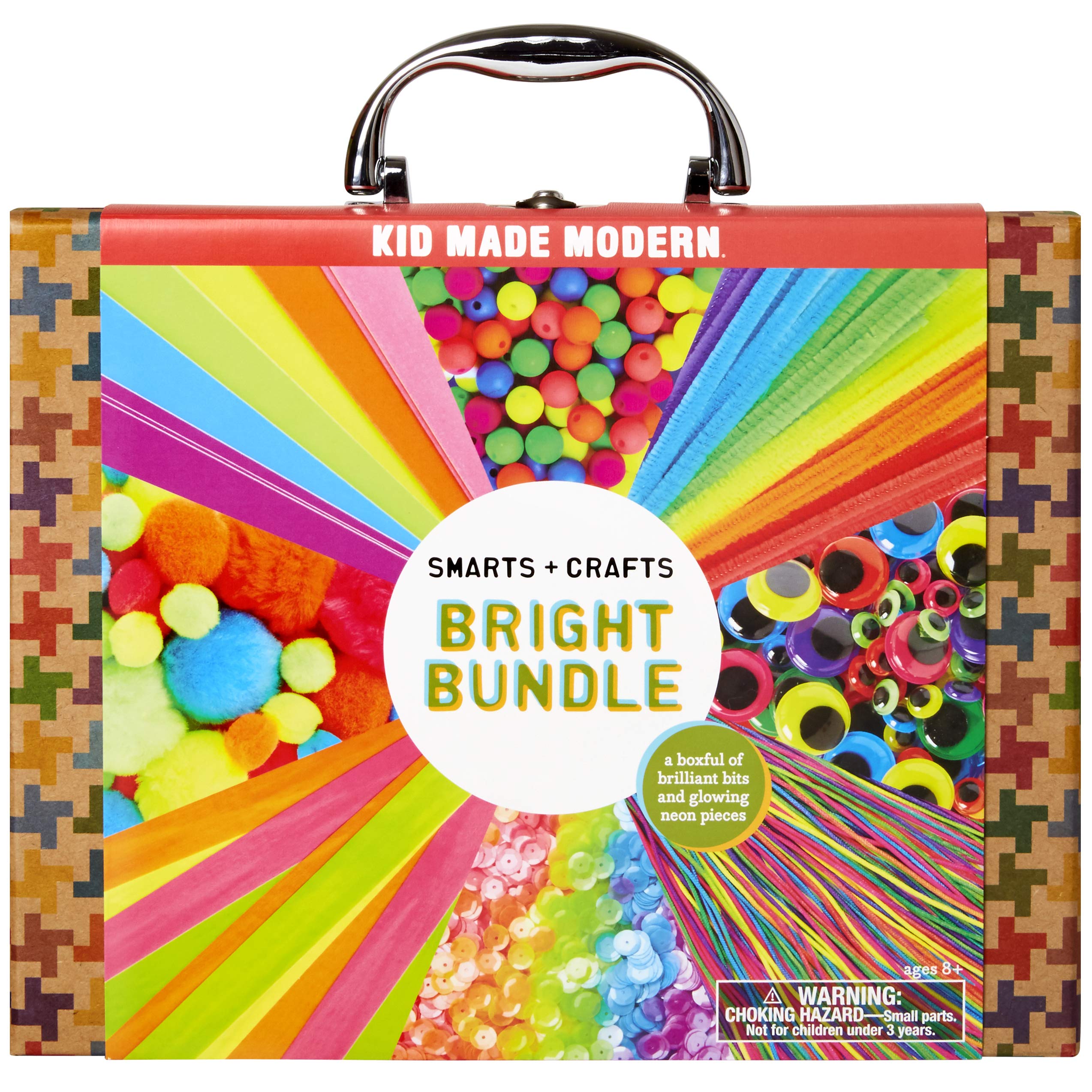 Kid Made Modern Smarts and Crafts Bright Bundle Craft Kit - Creative Art Supplies for Kids | DIY Projects, Birthday Gifts & Classroom Activities