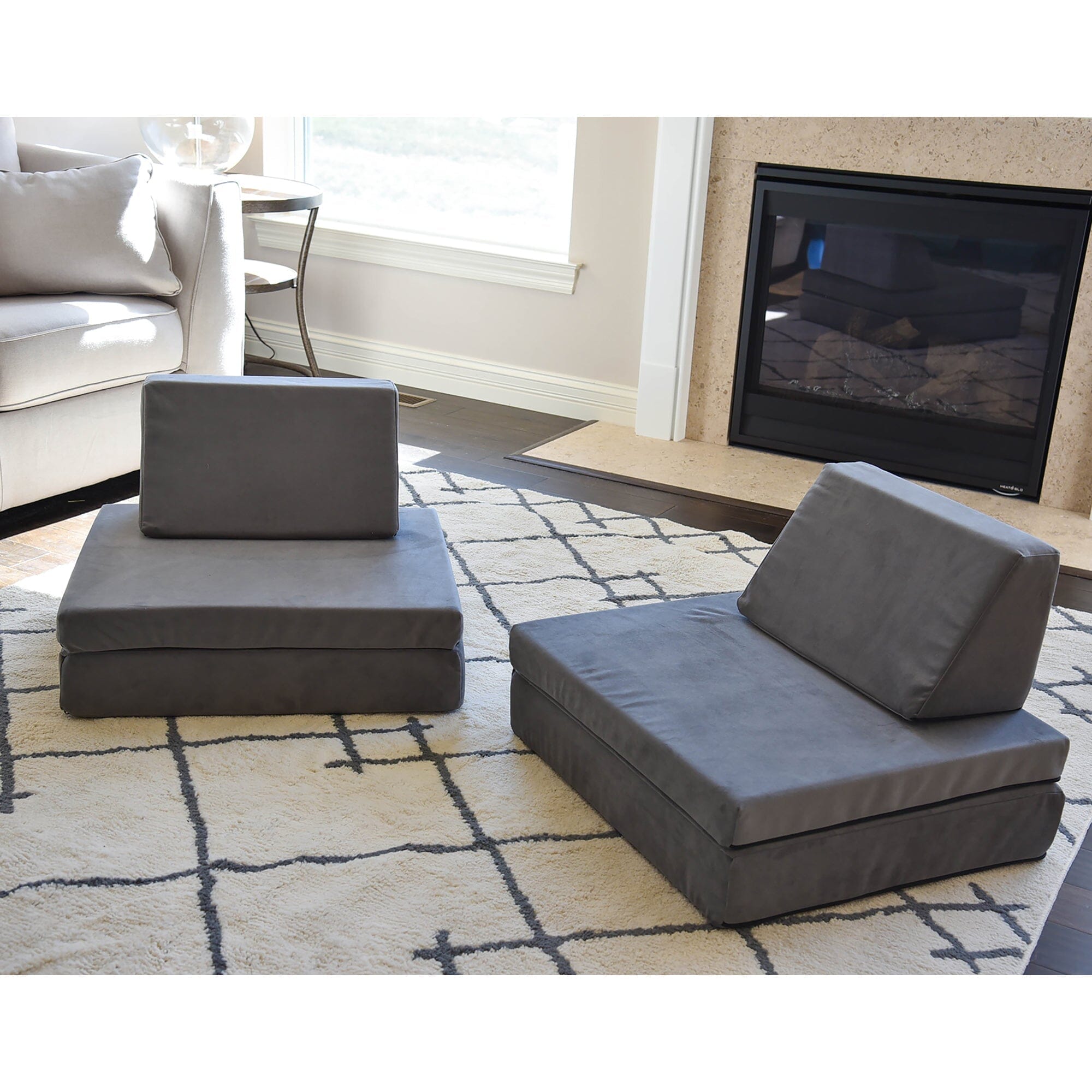 Kids Play Couch with Removable Covers & Storage Pockets - Soft Foam Modular Furniture for Playroom, Nursery, or Living Room - Perfect for Reading, Lounging & Imaginative Play