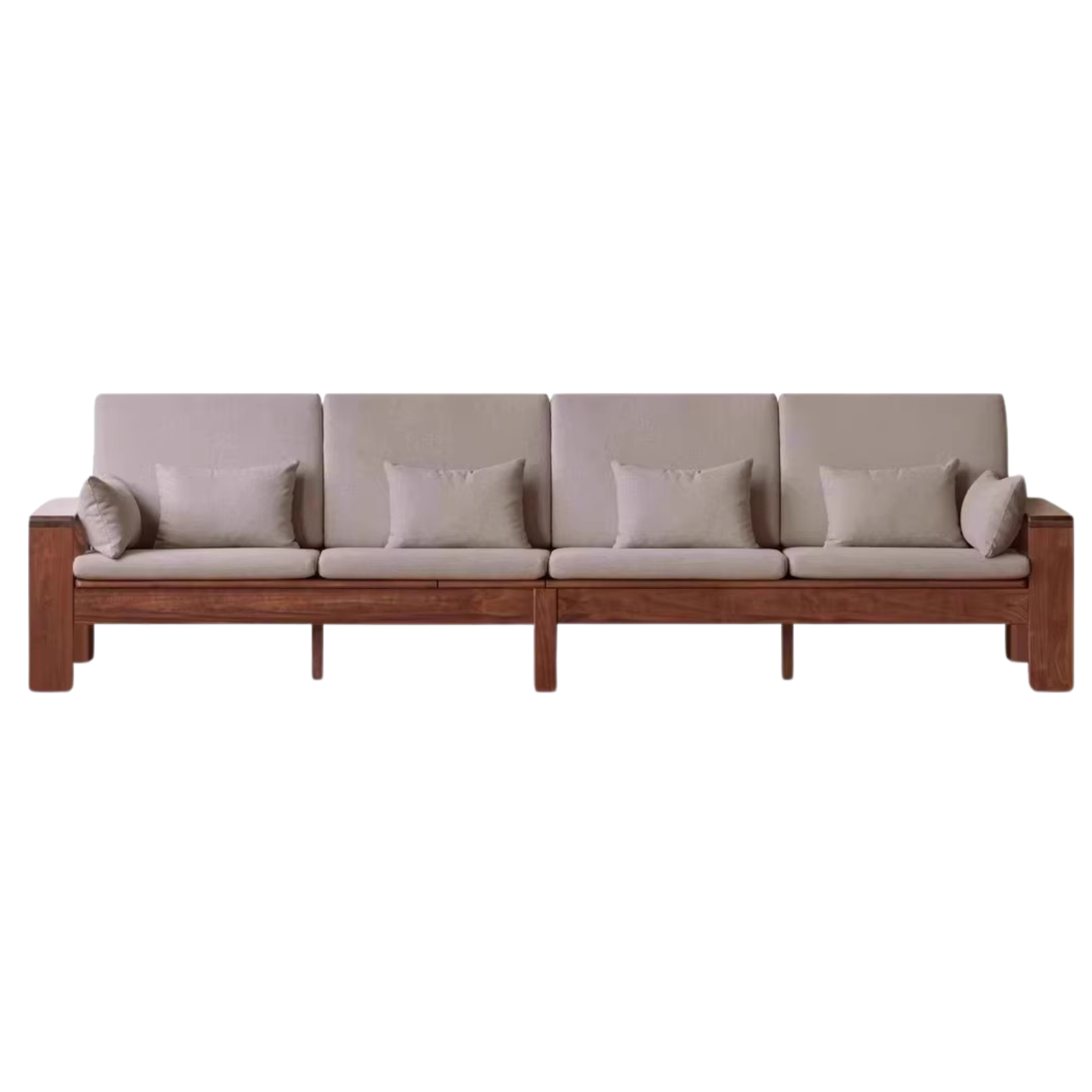 125.9х30.7х36.2 inch / 320х78.5х92сm / smoky chestnut brown /  four-seater