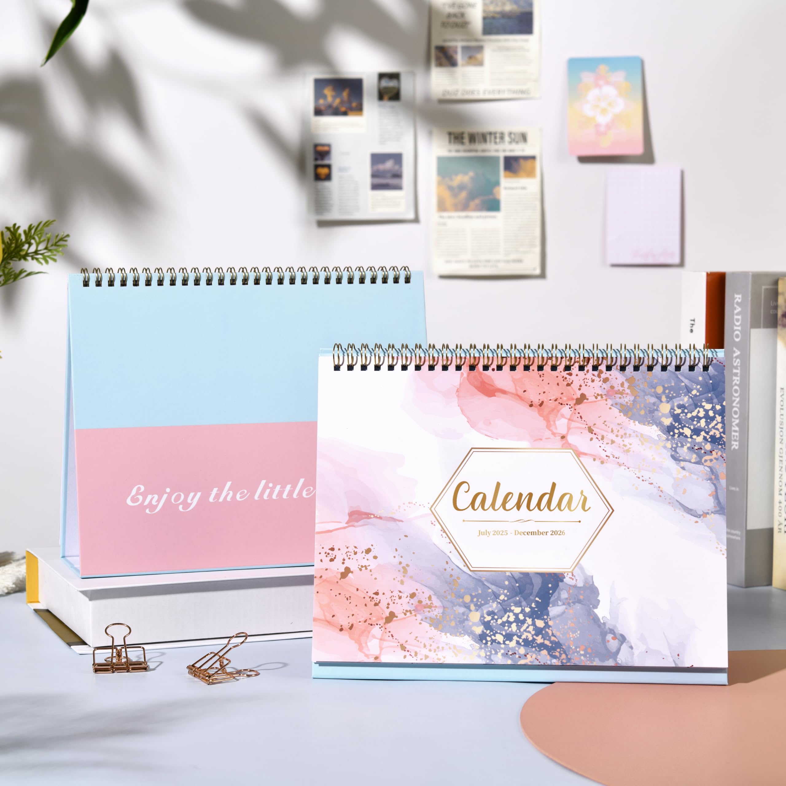 2025-2026 18-Month Desk Calendar | July 2025 - December 2026 | 9.8