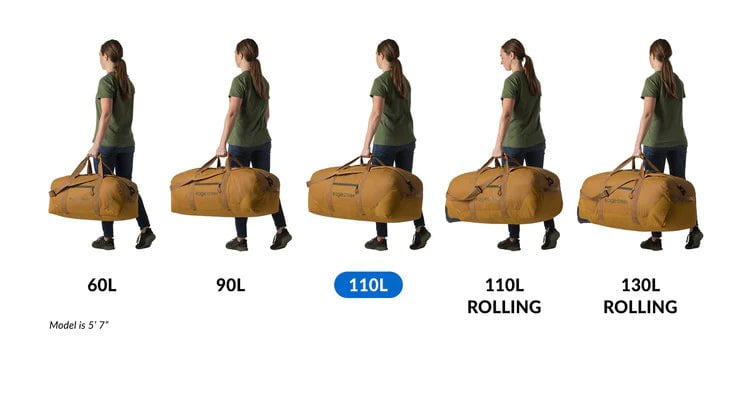 Eagle Creek No Matter What 110L Duffle Bag - Waterproof Travel Duffel for Camping, Hiking & Adventure Gear Storage | Heavy-Duty Luggage for Outdoor Trips & Air Travel