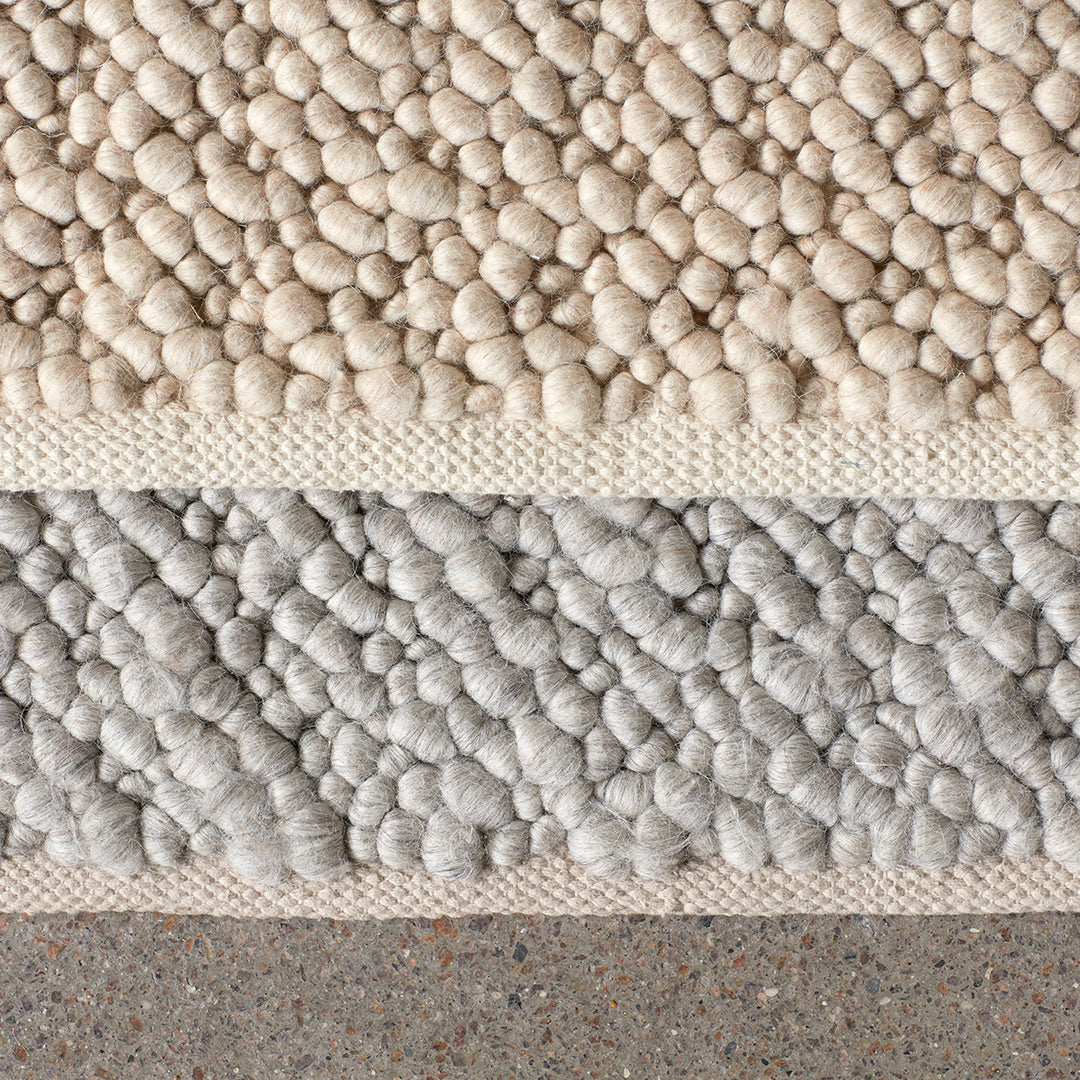 Nina Bruun Gravel Rug - Modern Handwoven Wool Area Rug for Living Room, Bedroom & Dining Room - Boho Chic Home Decor for Cozy & Stylish Interiors