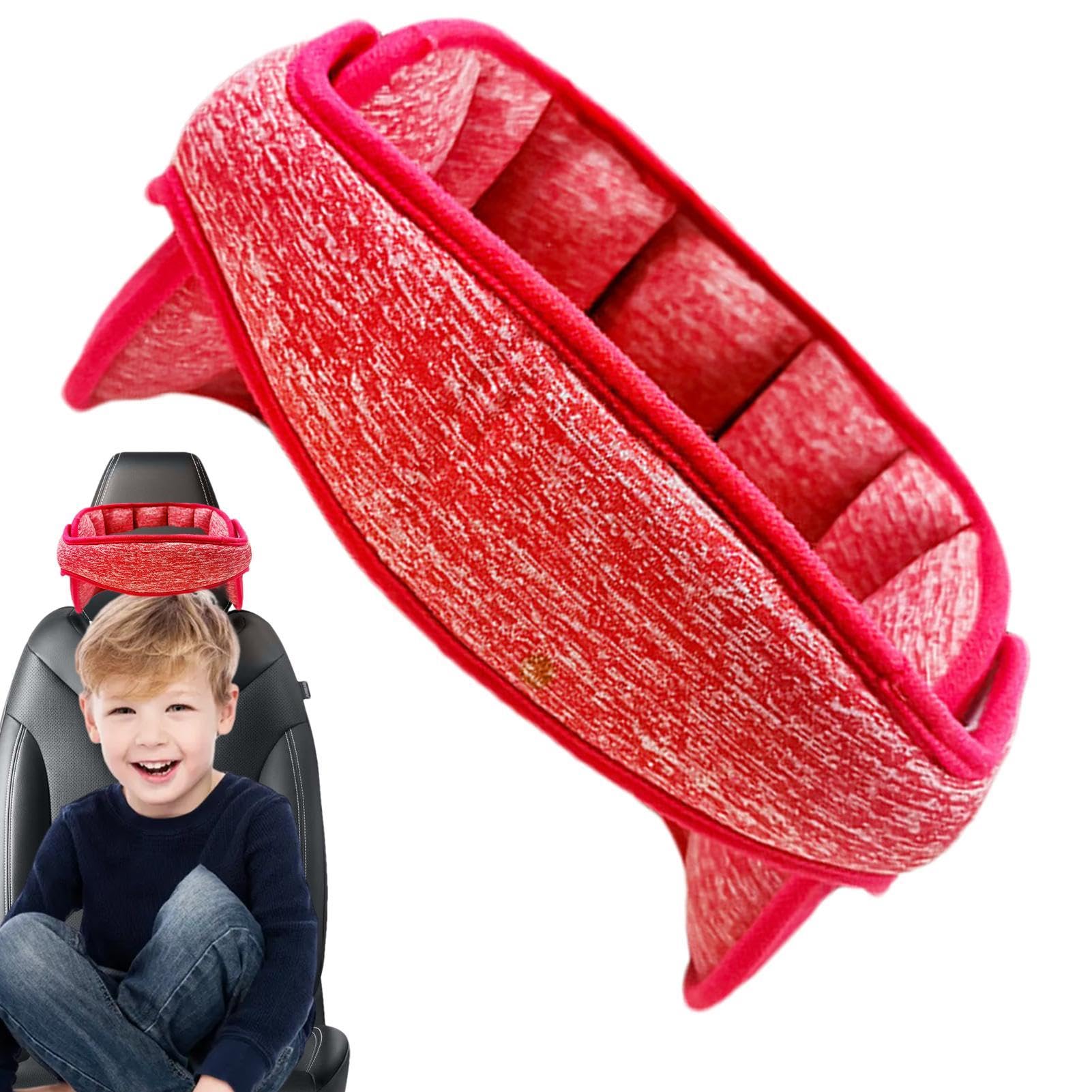 Car Headrest Pillow for Neck Support - Adjustable Safety Seat Strap for Pain Relief & Comfort - Perfect for Long Drives, Travel, and Baby Strollers