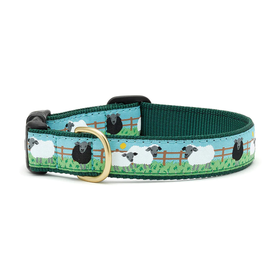 Counting Sheep Dog Collar - Cute & Comfortable Pet Collar for Small & Medium Dogs - Perfect for Sleepy Time, Bedtime & Relaxation