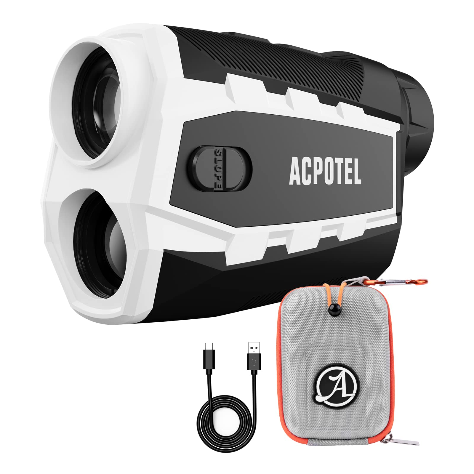 800 Yards Golf Rangefinder with Slope & Magnetic Strip | Fast Flagpole Lock, Pulse Vibration, 6X Magnification | 1000mAh Type-C Rechargeable | Perfect for Course Play & Tournament Practice (Magnet)