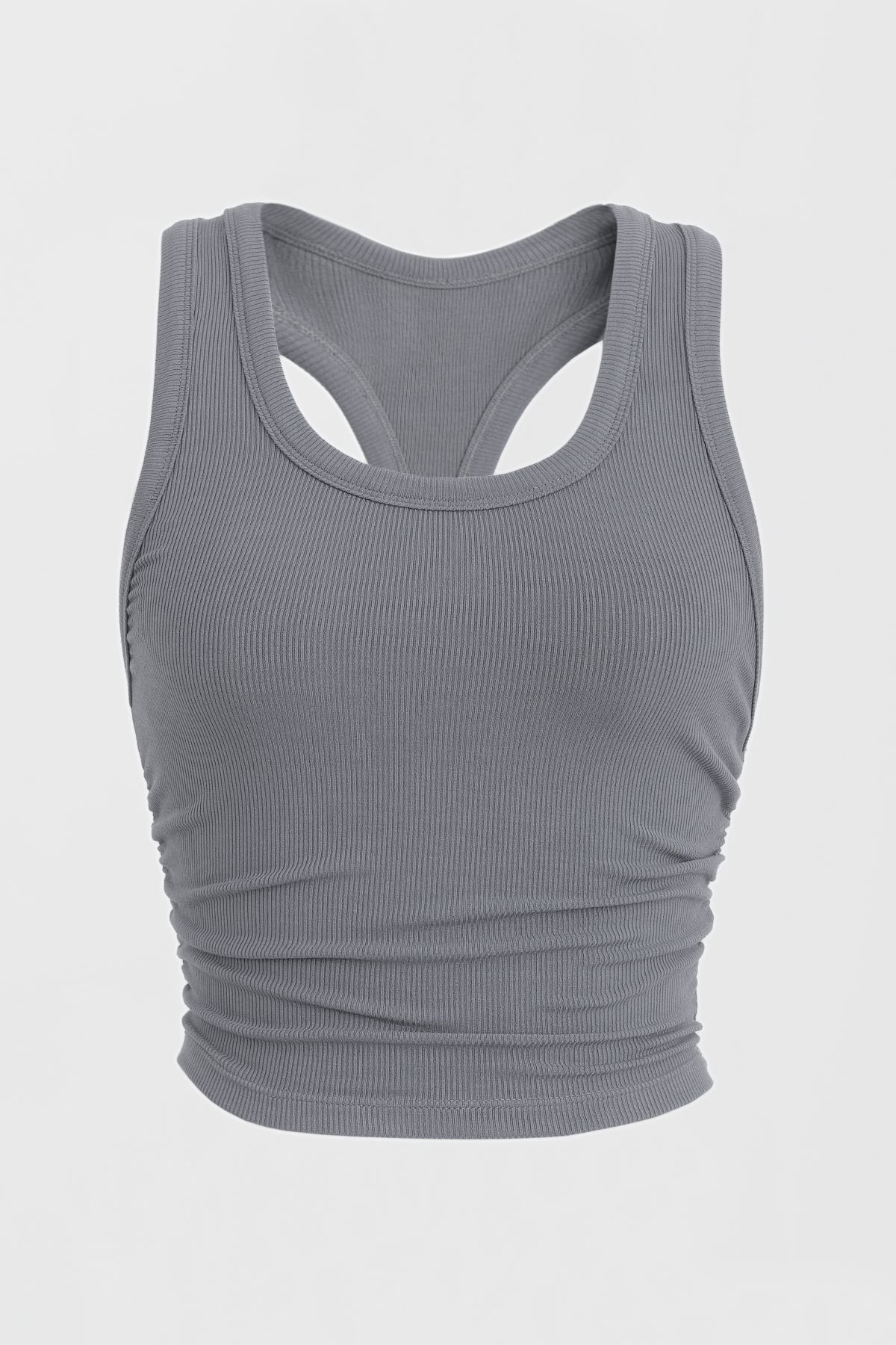 Dom Racerback Tank Top - Storm Color - Women's Athletic Workout Shirt for Running, Yoga & Gym