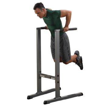 Body Solid GDIP59 Dip Station - Heavy Duty Home Gym Equipment for Strength Training & Calisthenics | Perfect for Pull-Ups, Dips & Core Workouts