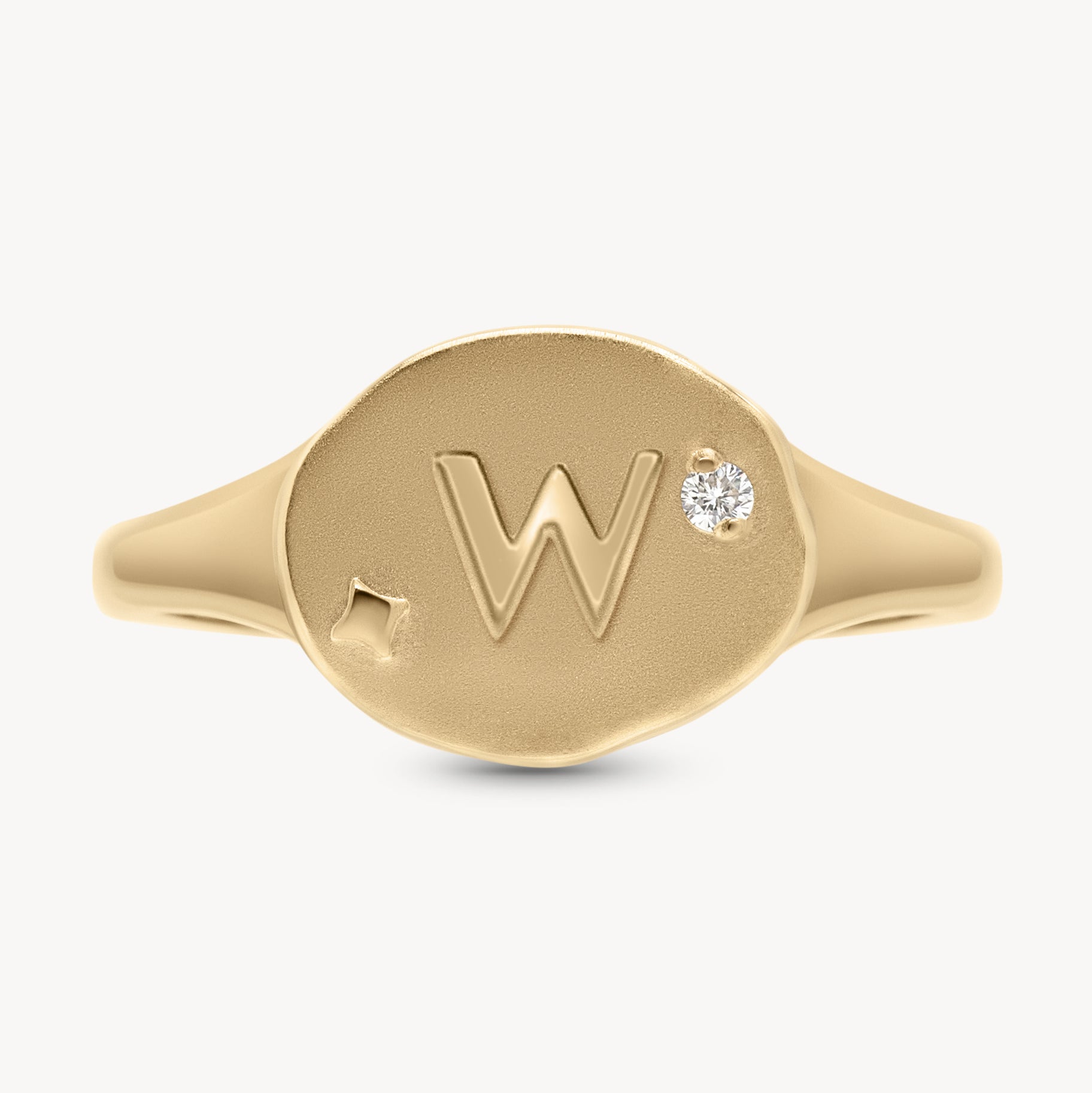 Athena Initial Ring - Personalized Silver Name Ring for Women, Custom Engraved Jewelry Gift - Perfect for Birthdays, Anniversaries & Everyday Wear