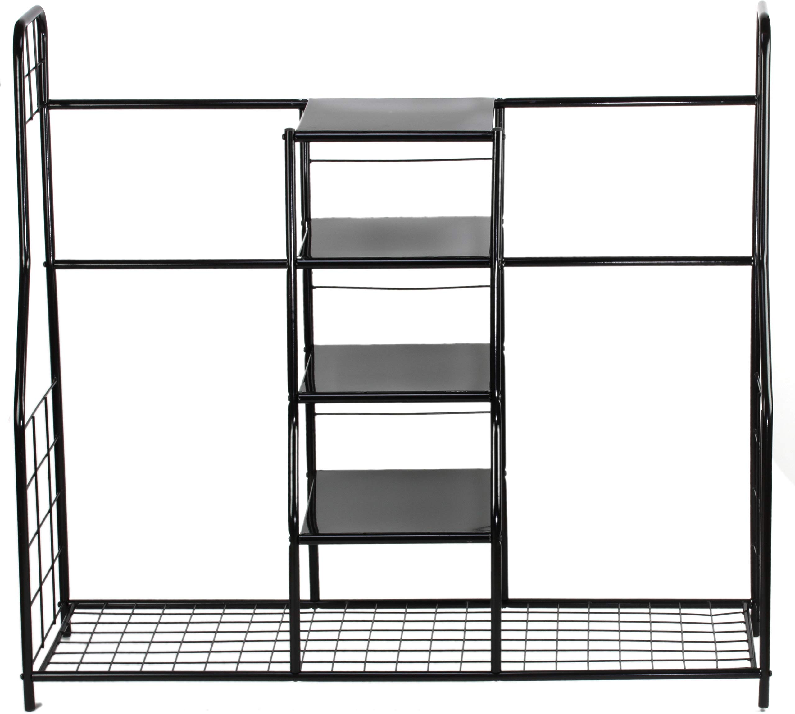 Home-it Extra Large Golf Organizer - Dual Storage Rack for Golf Bags, Clubs, Balls & Accessories | Golf Equipment Organizer for Garage, Basement & Home | Perfect for Golf Enthusiasts & Sports Gear Storage
