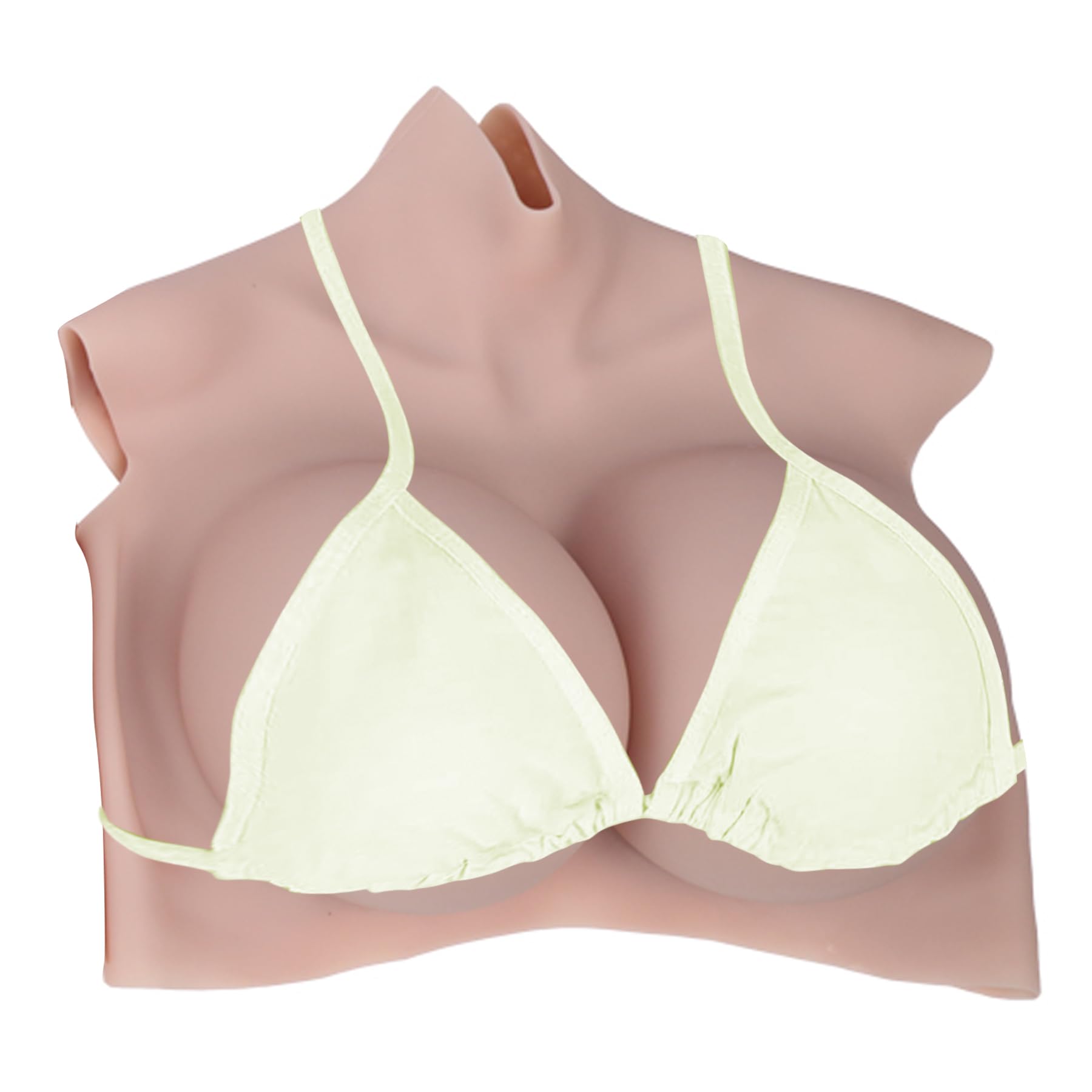 Premium Silicone Breast Forms with Flocking Design - Easy to Wear, Breathable & Matte Skin Texture - Plus Size for Crossdressers & Drag Queens - Perfect for Cosplay, Costume Parties & Gender Affirmation