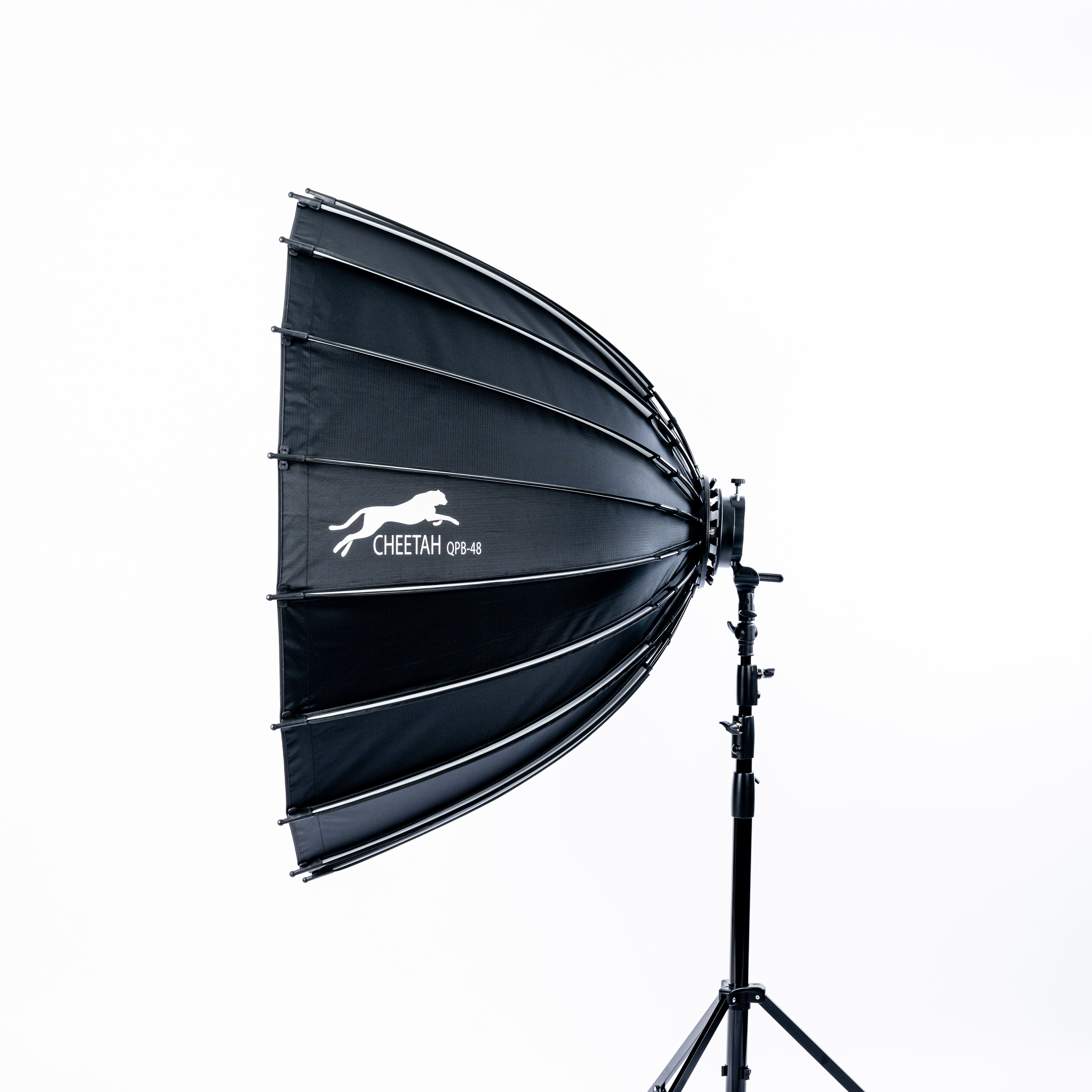 Cheetah Stand QPB 48 Deep Parabolic Softbox - Professional Photography Lighting Modifier for Studio Portraits & Product Shoots