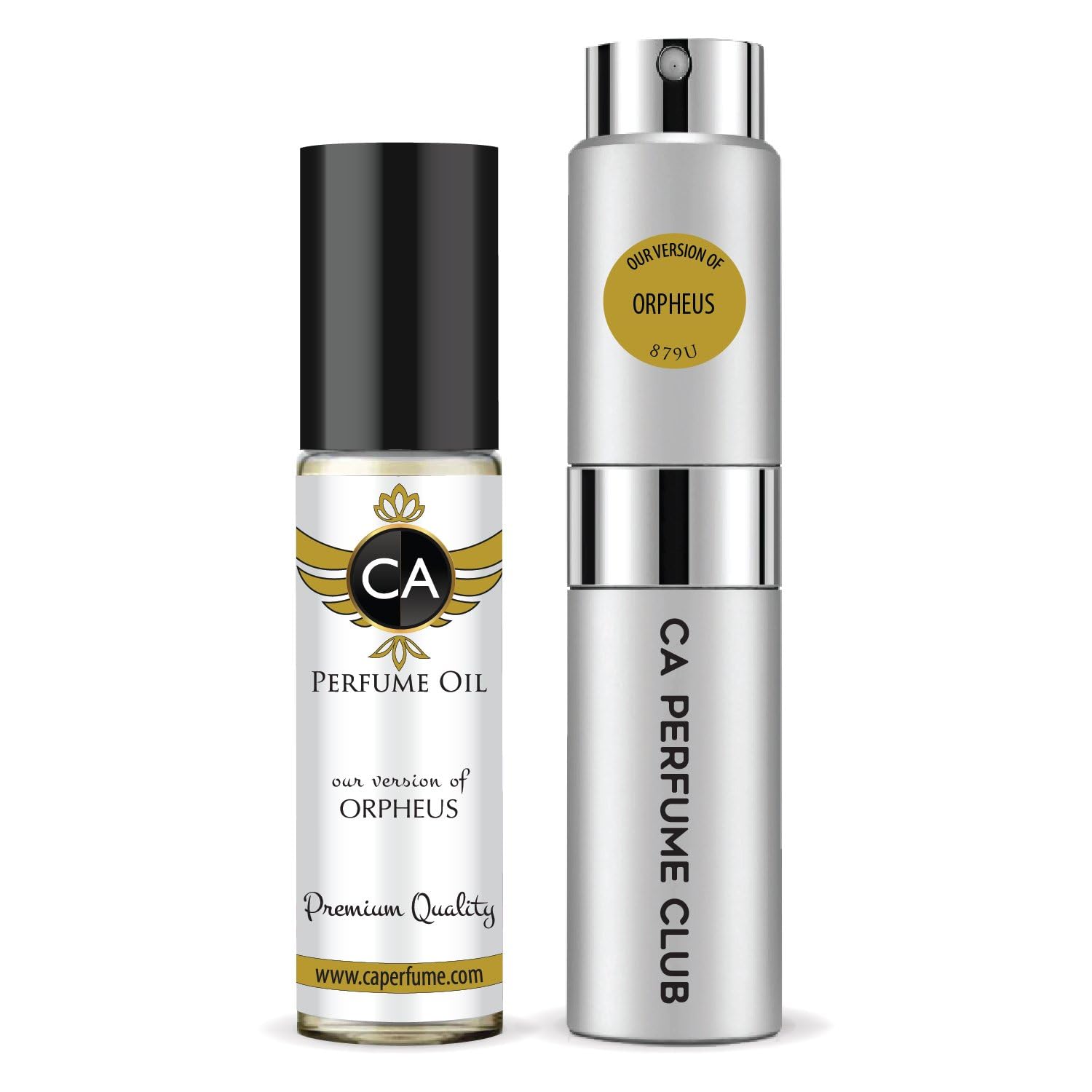 Orpheus Inspired Perfume Duo Set - Eau de Parfum Spray (0.27 Fl Oz) & Roll-On Body Oil (0.33 Fl Oz) for Women & Men | Long-Lasting Fragrance Gift Set for Date Night, Office Wear & Special Occasions