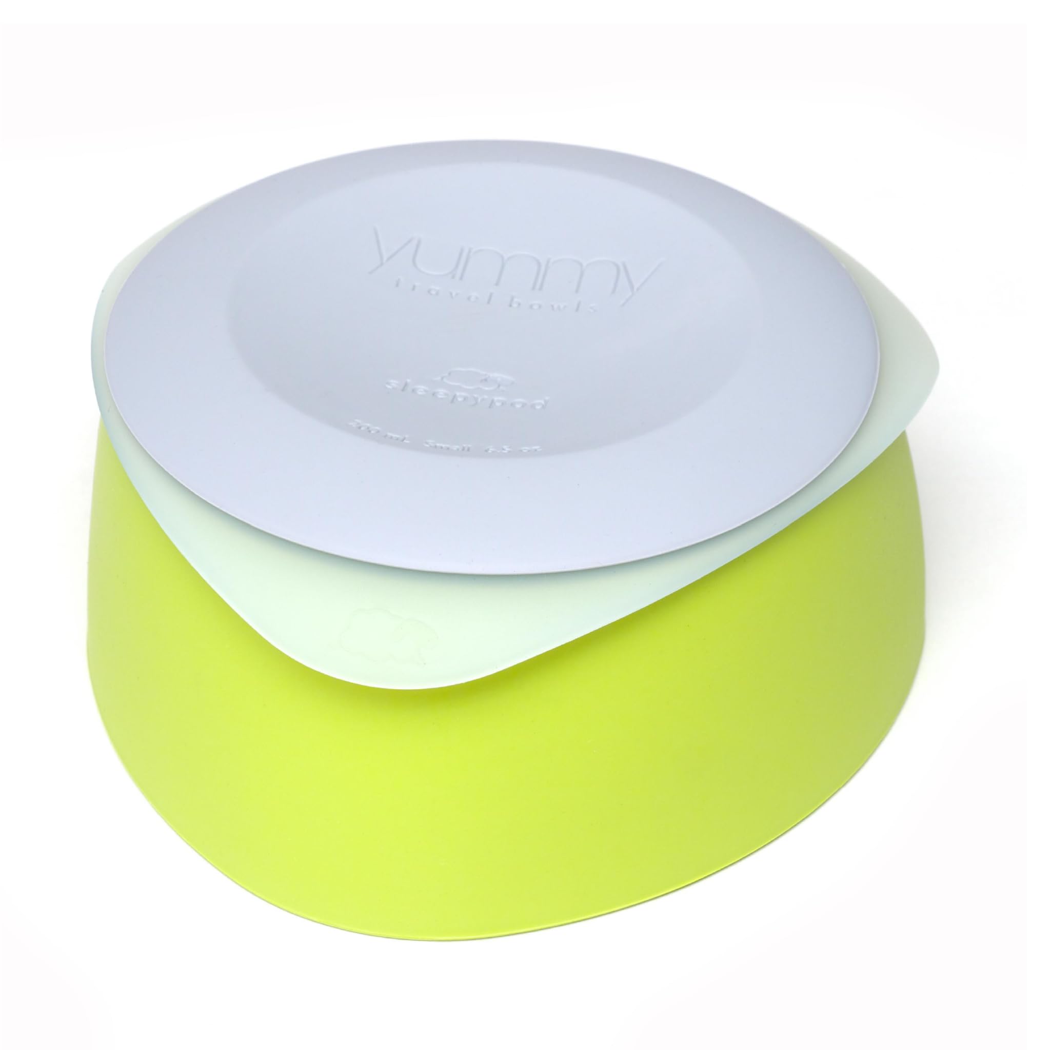 Yummy Travel Bowls - Small Key Lime Green Portable Snack Containers for Kids & Adults | Perfect for Picnics, Hiking, and On-the-Go Meals