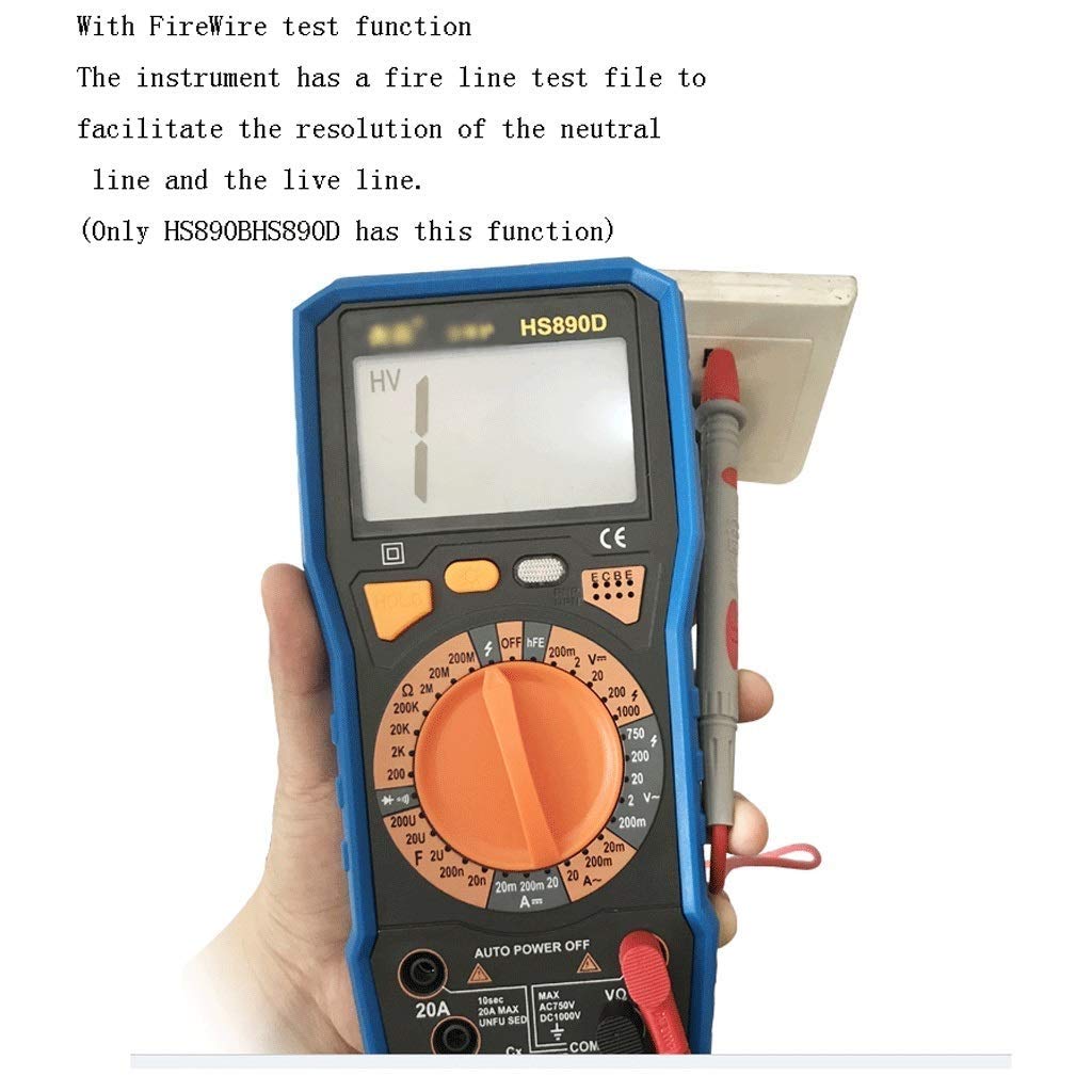 Digital Multimeter Hard Case - Protective Storage for Volt Meter, Ammeter, OHM Tester with LCD Display | AC/DC Current Measurement | Perfect for Electricians, DIY Projects & Field Work