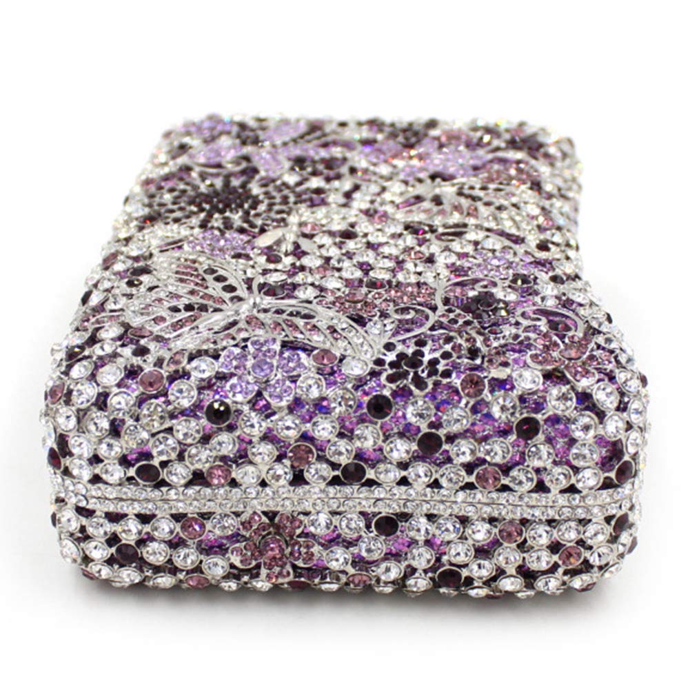 Elegant Rhinestone Evening Clutch Bag for Women - Luxury Wedding Party Purse with Chain Strap - Perfect for Prom, Cocktail Events & Formal Occasions