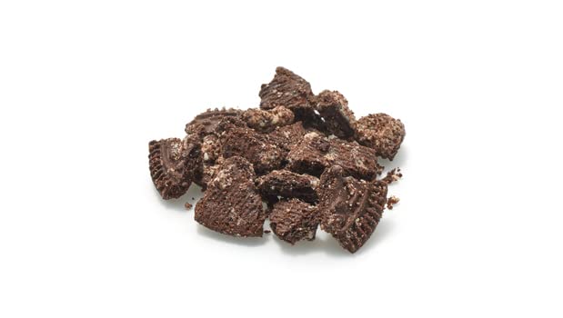 Yupik Chocolate Cookies N' Cream Crushed Pieces - 1kg Kosher Cream Filled Chocolate Cookies & Crumbs - Crunchy Sweet Candy Topping for Ice Cream, Baking, Dessert Decor & Snacking