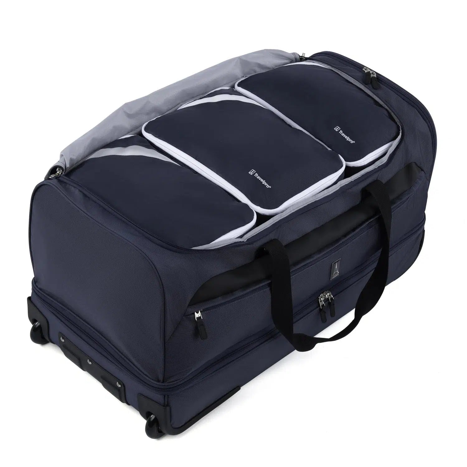 Travelpro Roadtrip 30-Inch Drop Bottom Rolling Duffel Bag with Packing Cubes - Perfect for Air Travel, Business Trips & Family Vacations