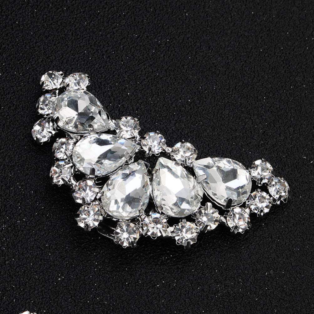 Holibanna Rhinestone Crystal Shoe Clips - Elegant Women's Jewelry Charms & Buckle Accessories for Wedding, Prom & Special Occasions