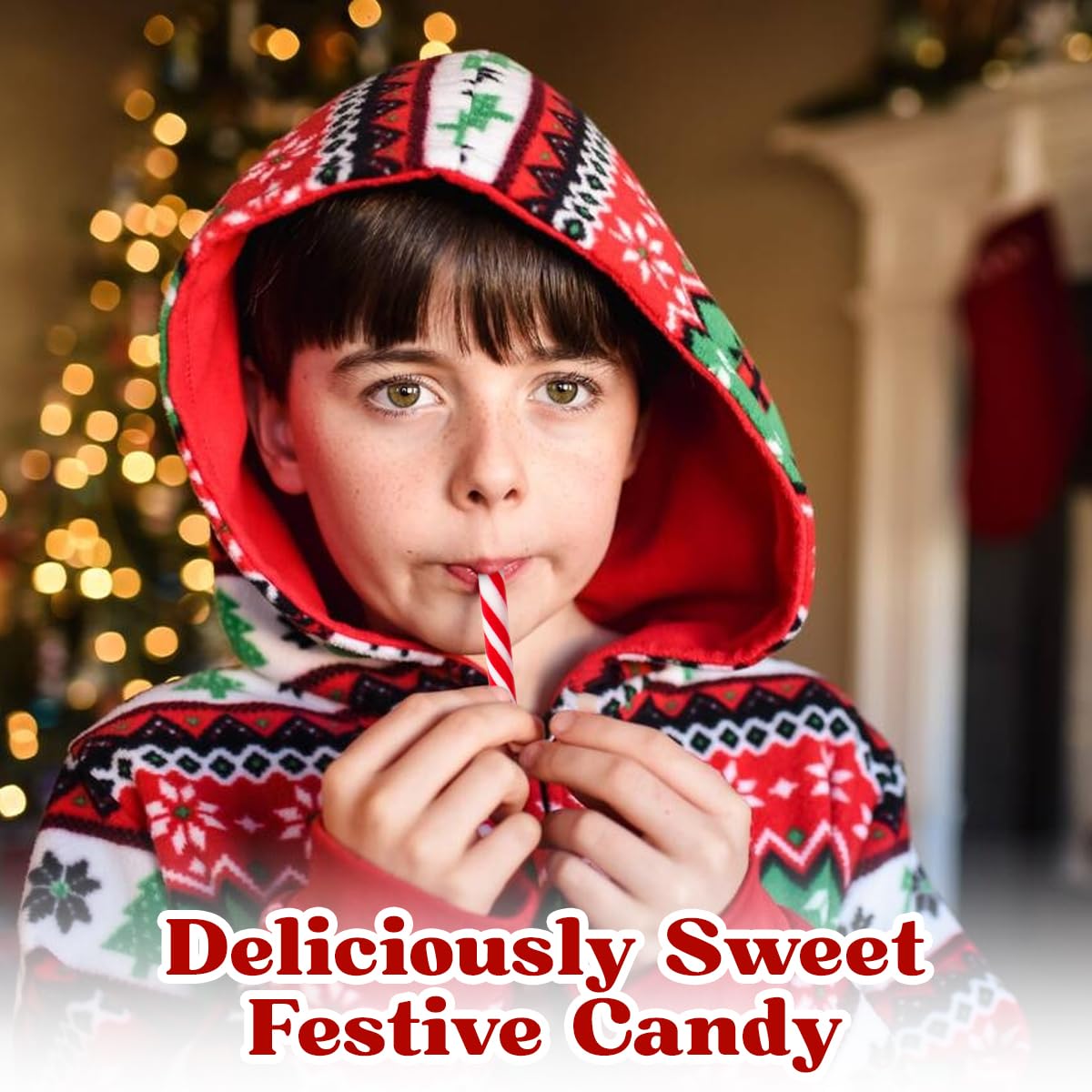 Peppermint Candy Canes - Christmas Candy Sticks (8 Count) for Tree Decor & Gifts