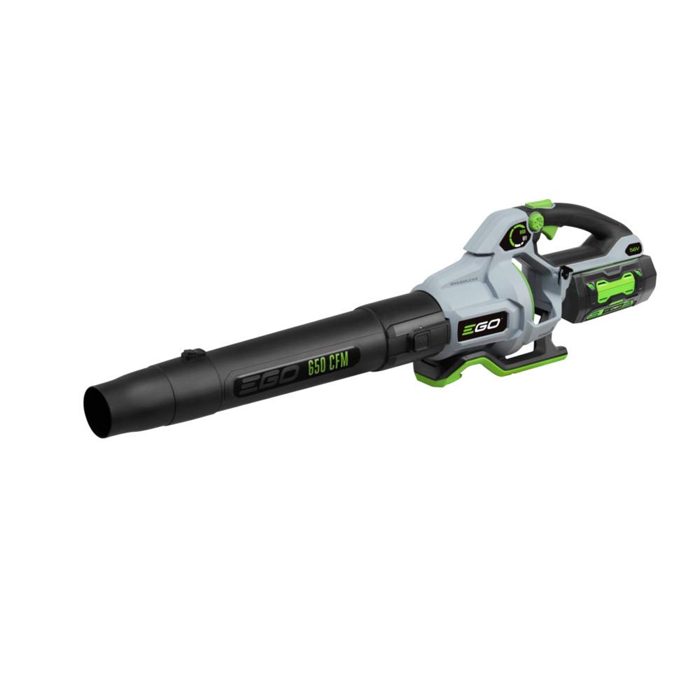 EGO Power+ LB6504 56V Cordless Leaf Blower - 650 CFM Variable Speed, 5.0Ah Battery & Charger Included - Perfect for Yard Cleaning, Driveway Clearing & Outdoor Maintenance