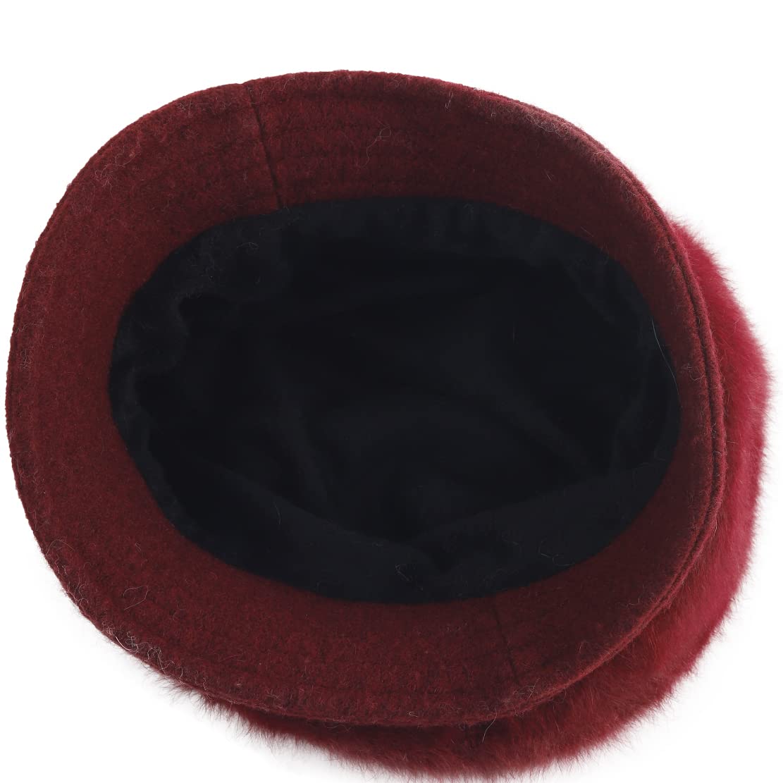 Women's Angola Wool Winter Hats - Handmade Felt Wool Beanie, Beret & Bucket Hats with Bill - Cabbie Newsboy Cap for Cold Weather - Perfect for Skiing, Snowboarding & Winter Fashion