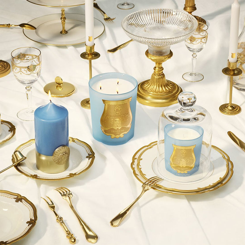 Cire Trudon Versailles Cierge Camée Solis Rex Luxury Scented Candle - Elegant Home Decor & Romantic Gift for Weddings, Dining, Spa Relaxation