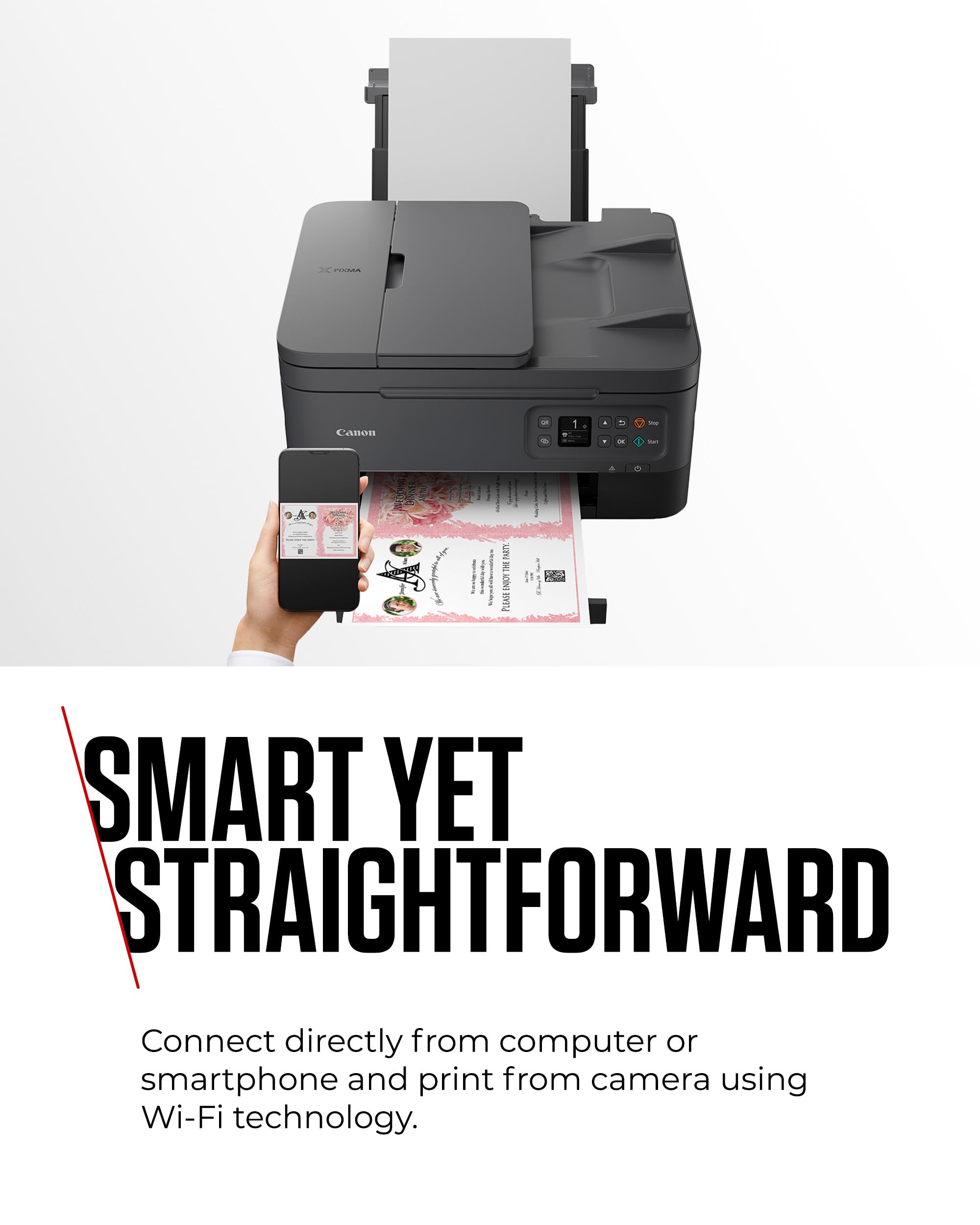 Canon PIXMA TS7450a Wireless All-in-One Inkjet Printer with Scanner & Copier - High-Quality Printing for Home Office & Creative Projects | Perfect for Remote Work, School Assignments & Photo Printing