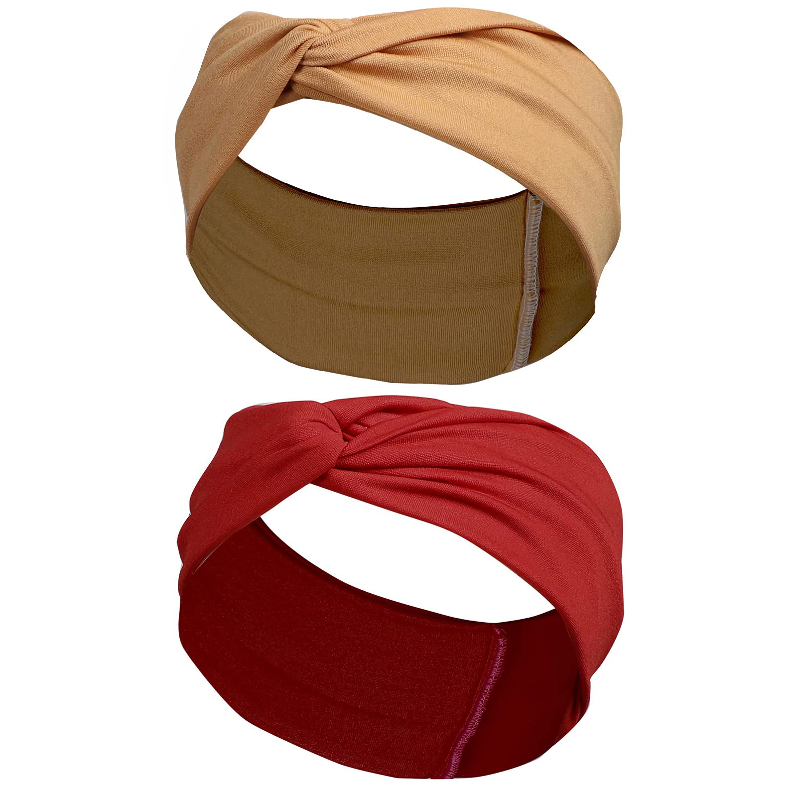 8 Pack Bohemian Style Wide Headbands for Women - Soft Elastic Non-Slip Hair Wraps & Turban Headbands - Breathable Fashion Accessories for Teen Girls - Perfect for Yoga, Workouts, and Everyday Wear