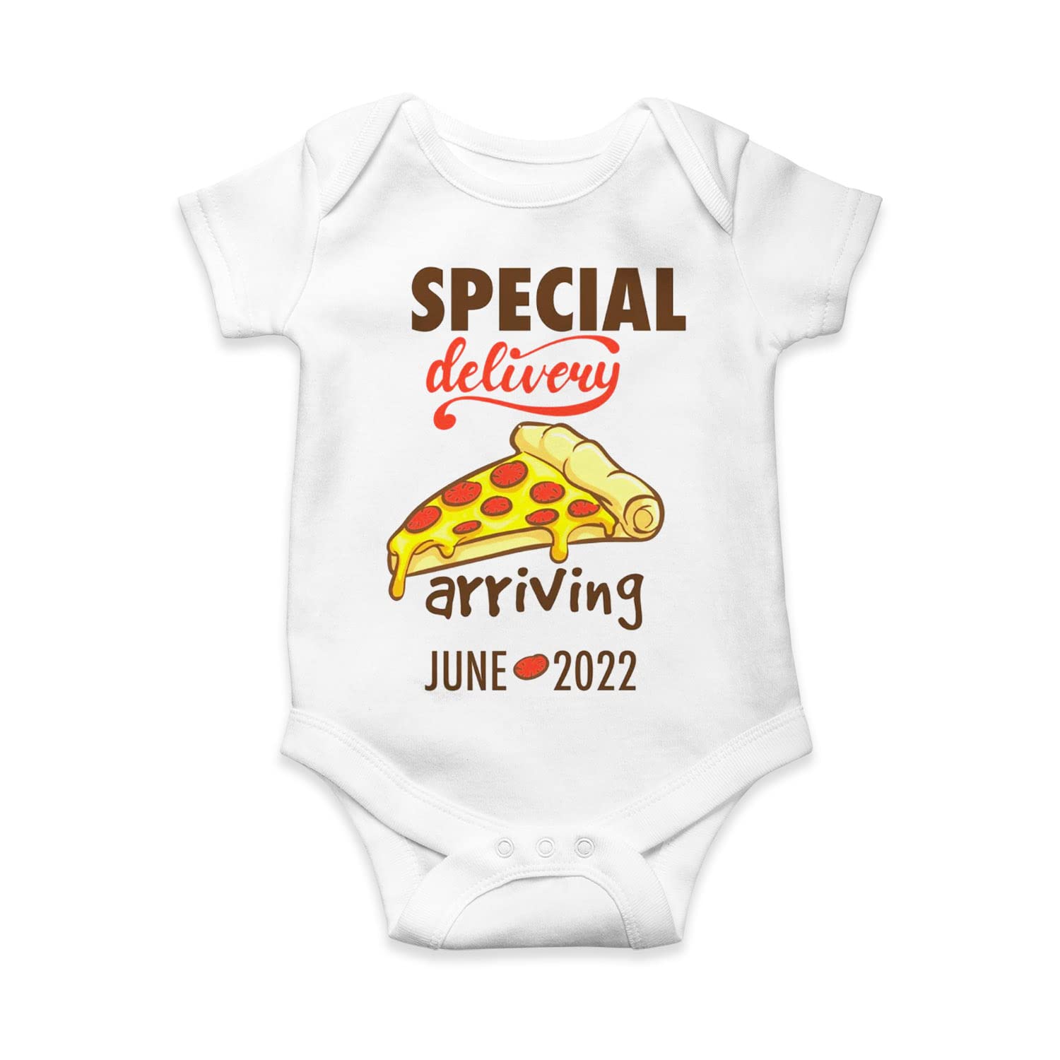 Personalized Pizza Baby Onesie - Cute Toddler Bodysuit for Birthdays & Special Occasions - Perfect Baby Shower & Newborn Gift Idea