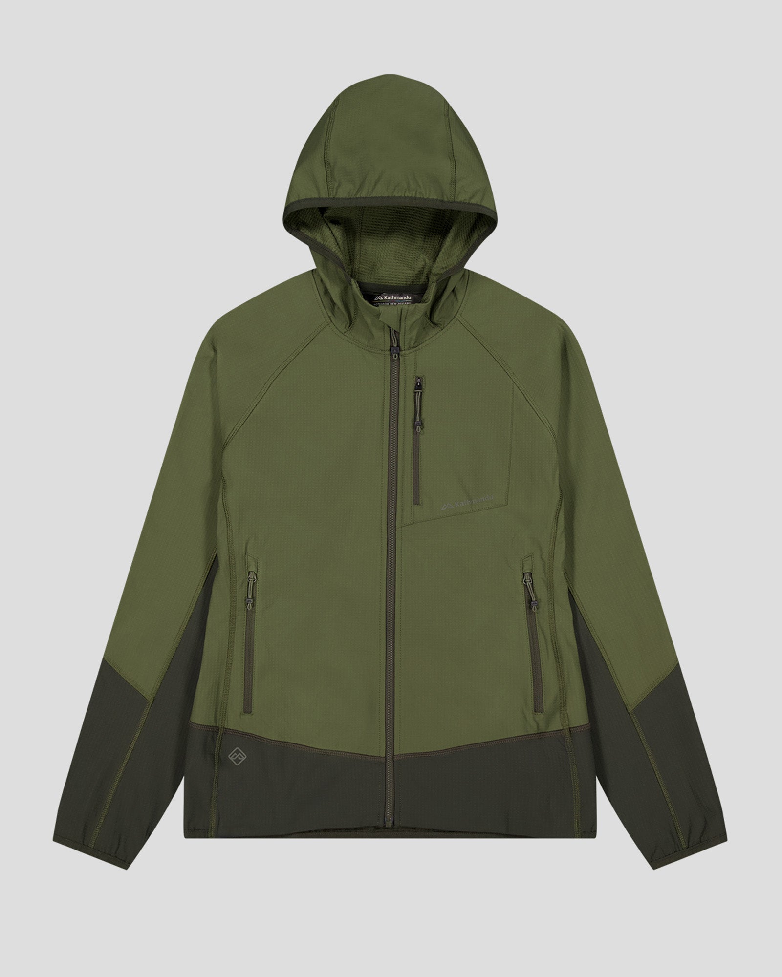 Women's Aysen Hooded Fleece Jacket - Light Moss/Dark Moss - Warm Winter Outerwear for Hiking, Camping & Outdoor Activities