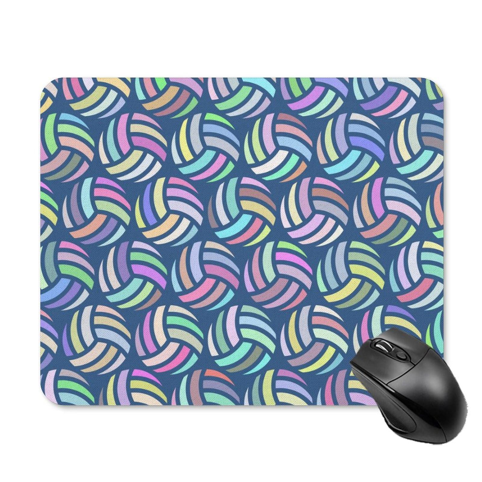 Colorful Volleyball Design Durable Non-Slip Mouse Pad - Waterproof Gaming Mouse Mat for PC & Laptop (20x25cm) - Perfect for Home, Office & Esports Gaming