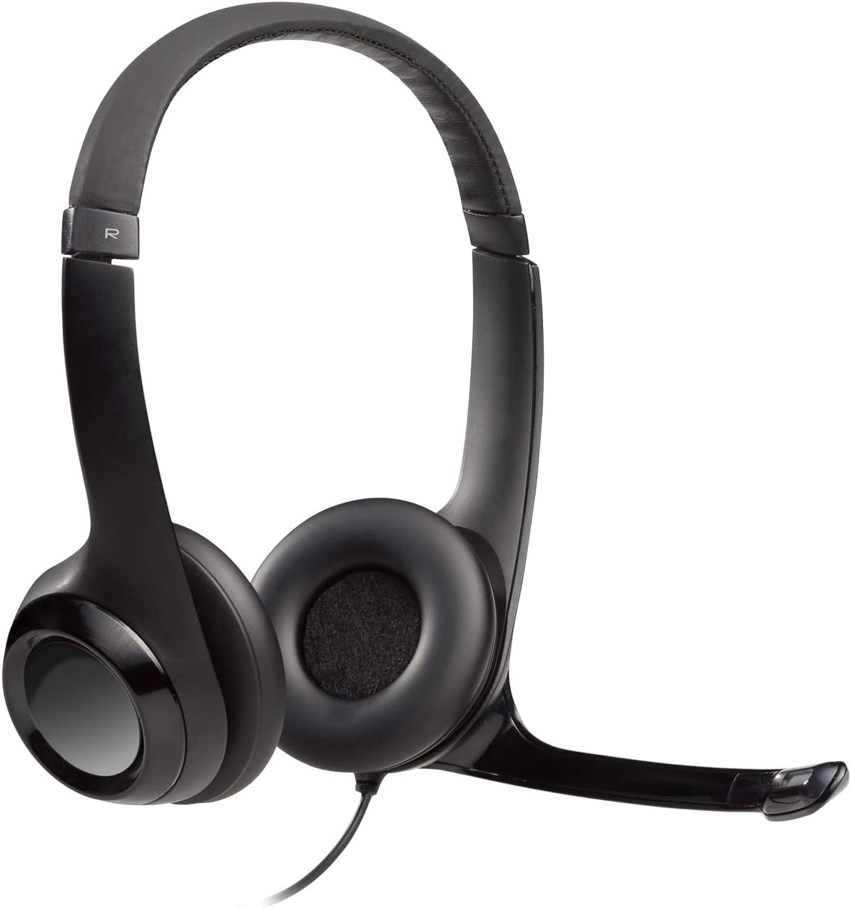 Logitech H390 USB Headset with Noise Cancelling Microphone - 5 Pack Bundle for Office, Call Center & Remote Work - Includes Microfiber Cleaning Cloth & Headphone Cleaner