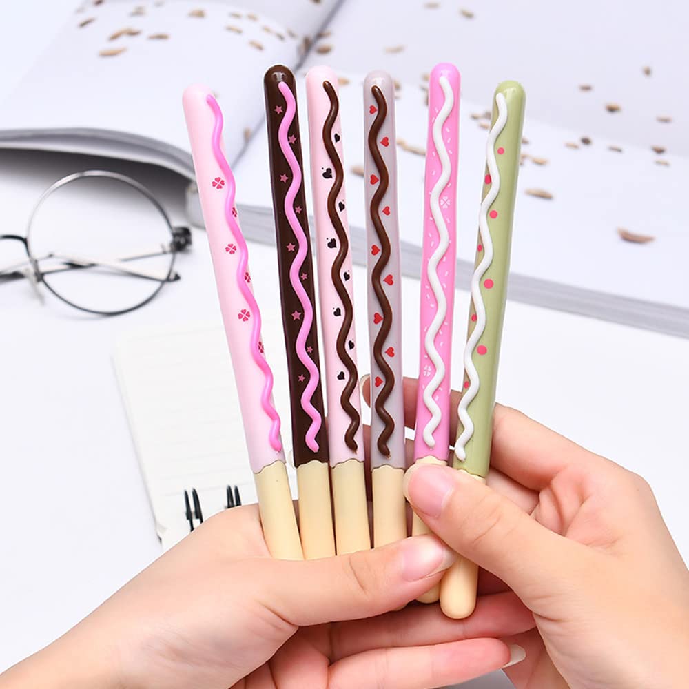 12Pcs Cute Pineapple Gel Pens - Colorful Fruit-Themed Writing Pens for School, Office & Journaling - Smooth Ink Pens for Kids, Students & Stationery Lovers - Perfect Gift & School Supplies (Apple Design)