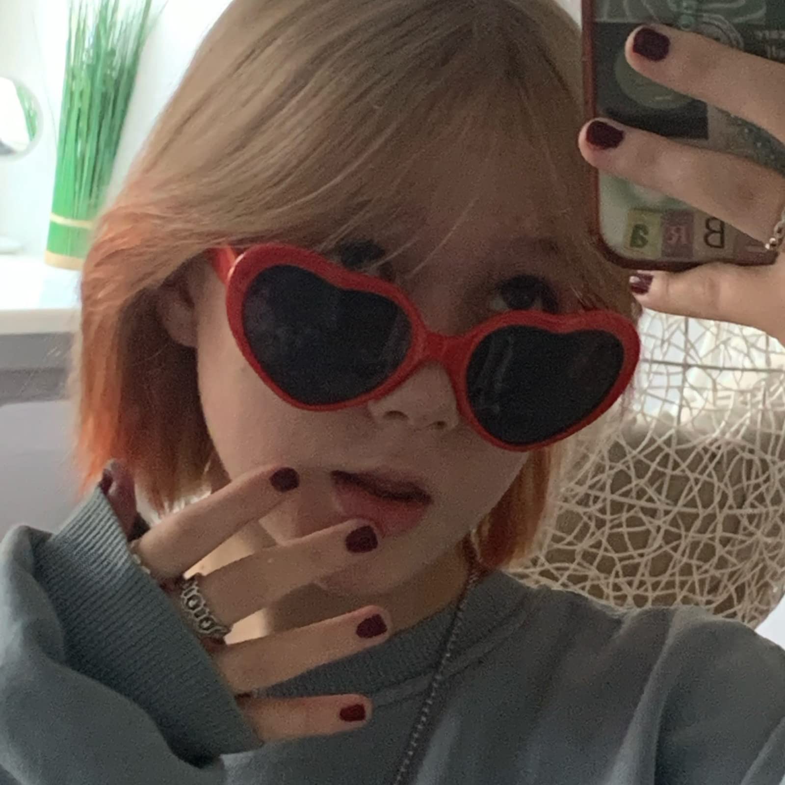 Heart Shaped Sunglasses for Women - Trendy Retro Heart Glasses with UV Protection, Cute Valentine's Day Gift for Girlfriend, Taylor Swift Inspired Cupid Party Accessories | Perfect for Beach, Festival, and Date Night Outfits
