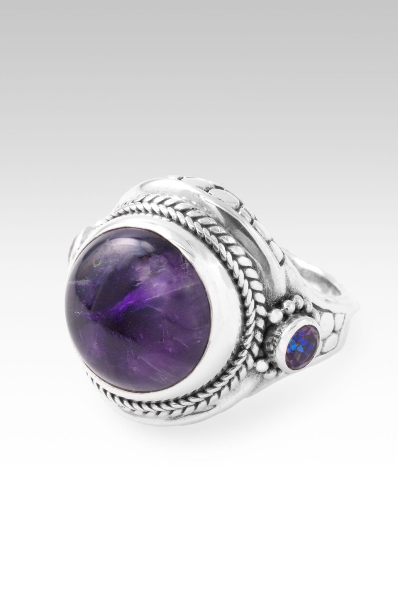 My True North Ring™ - Chevron Amethyst & Talkative™ Mystic Topaz Sterling Silver Jewelry for Women | Spiritual Healing, Meditation & Everyday Elegance