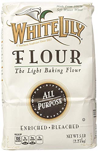 White Lily All Purpose Flour - 80 oz (2 Pack) - Premium Baking Flour for Cakes, Cookies & Bread - Perfect for Home Bakers & Professional Kitchens