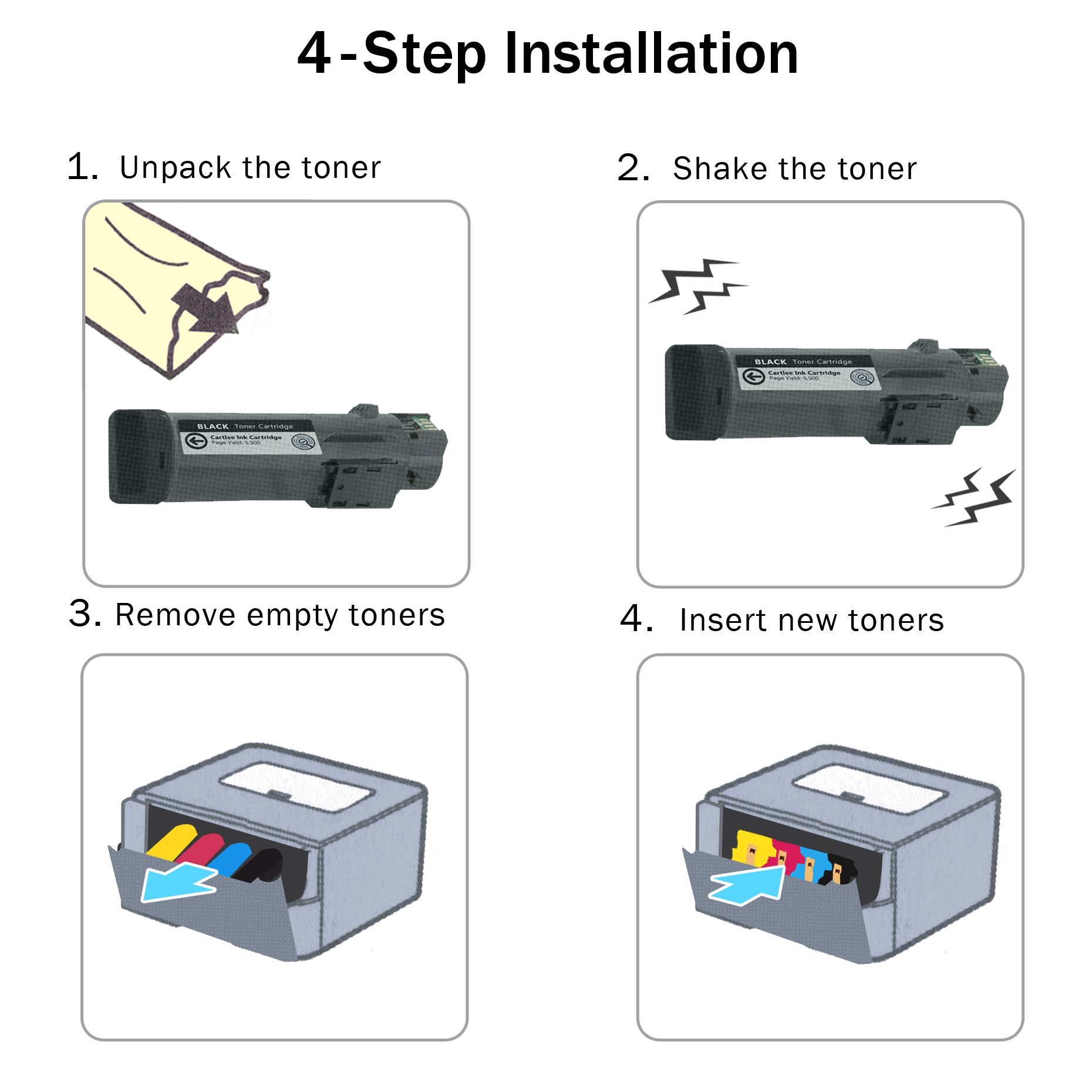 Limeink High Yield Black Toner Cartridge Replacement for Xerox Phaser 6510, WorkCentre 6515, 6515/DN, 6515/DNI, 6510/DN Printers - Compatible Laser Printer Toner for Office & Home Printing Needs