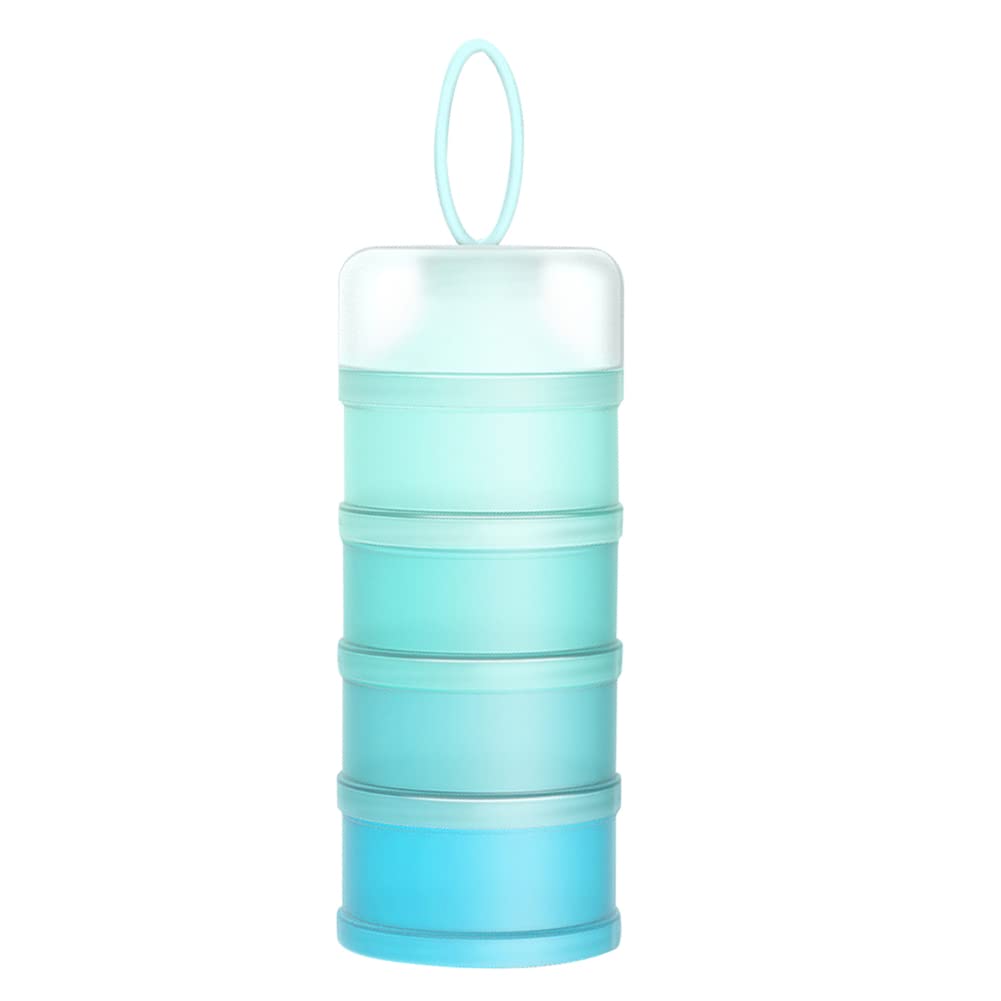 Stackable 4-Layer Baby Formula Powder Dispenser - Portable Travel Milk Powder Container with Large Capacity for Moms | Perfect for On-the-Go Feeding, Daycare & Family Trips