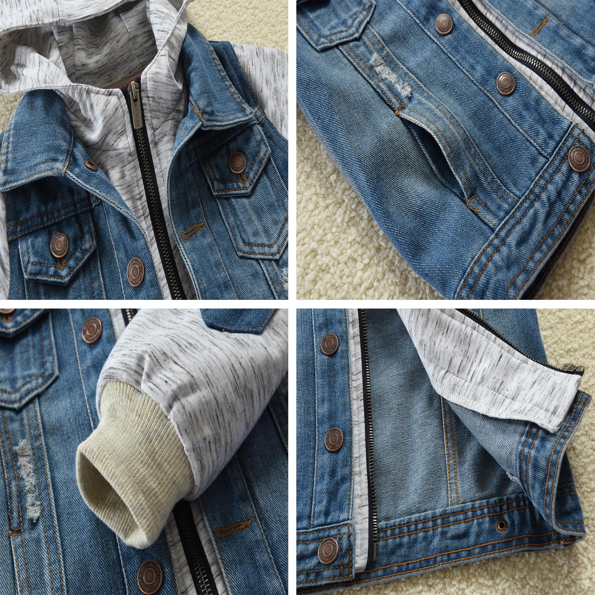Boys' Denim Jacket for Kids 12M-14 Years | Stylish Outerwear for School, Play & Everyday Wear
